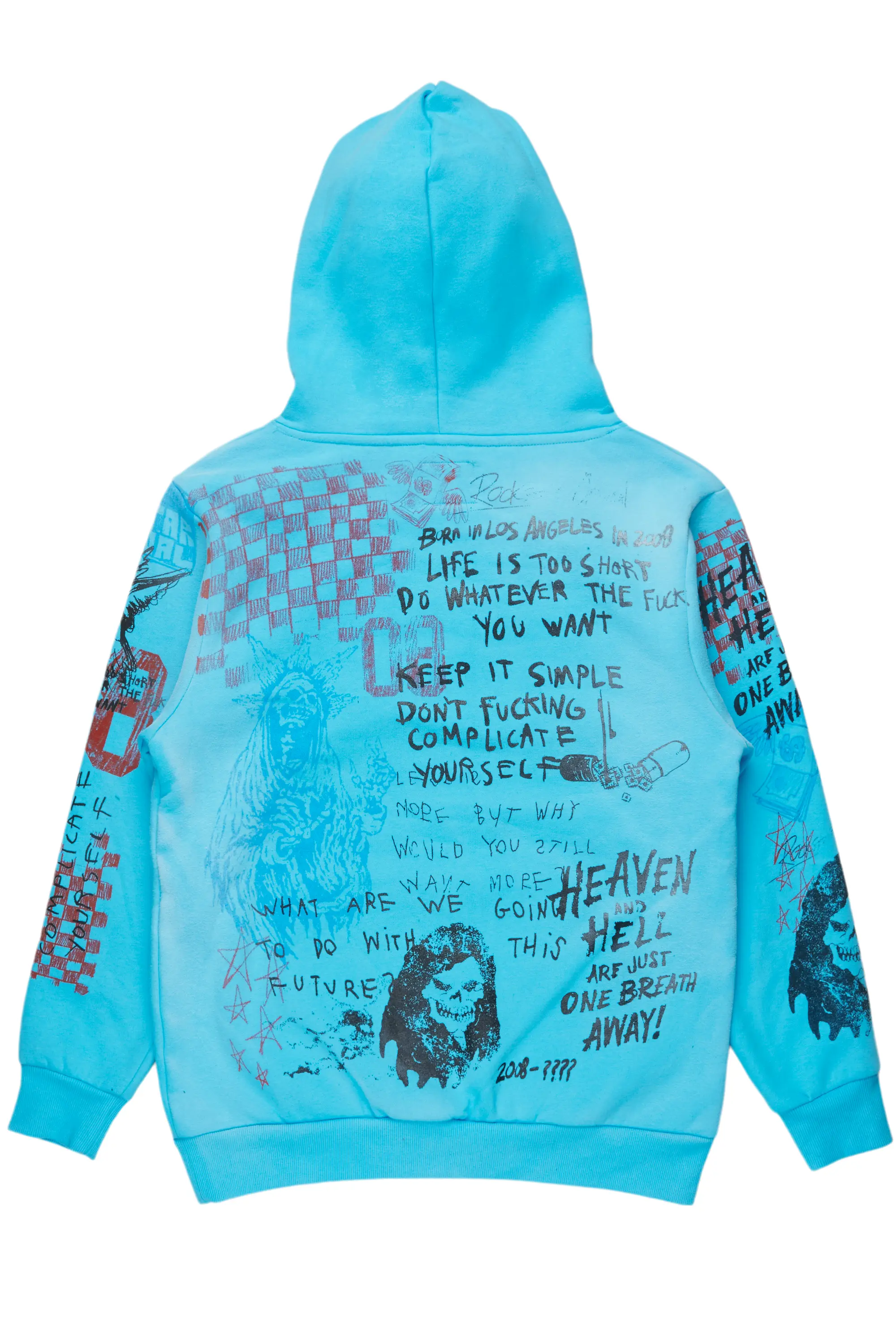Gabin Blue Graphic Hoodie - Image 7