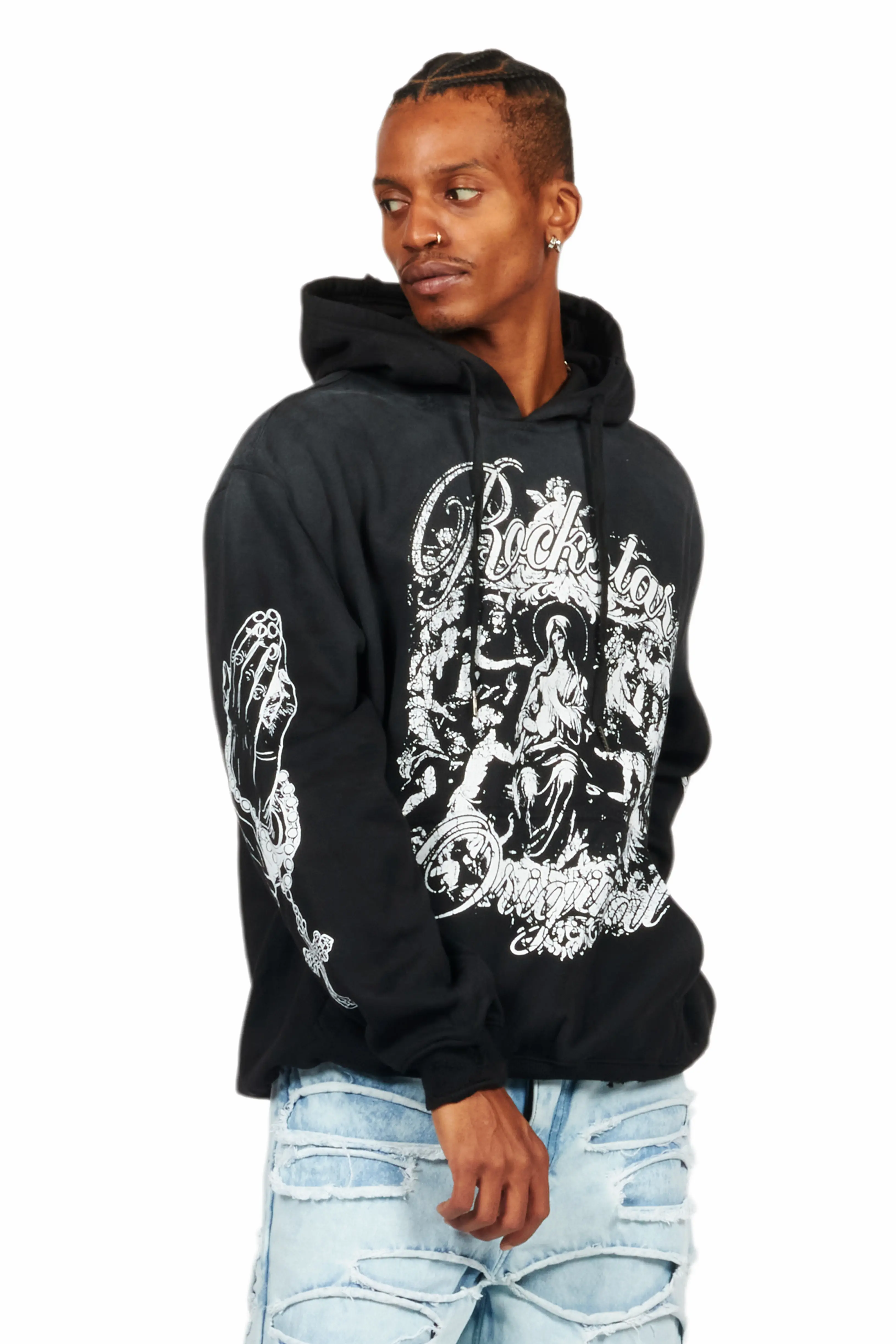Vamp Black Graphic Hoodie - Image 3