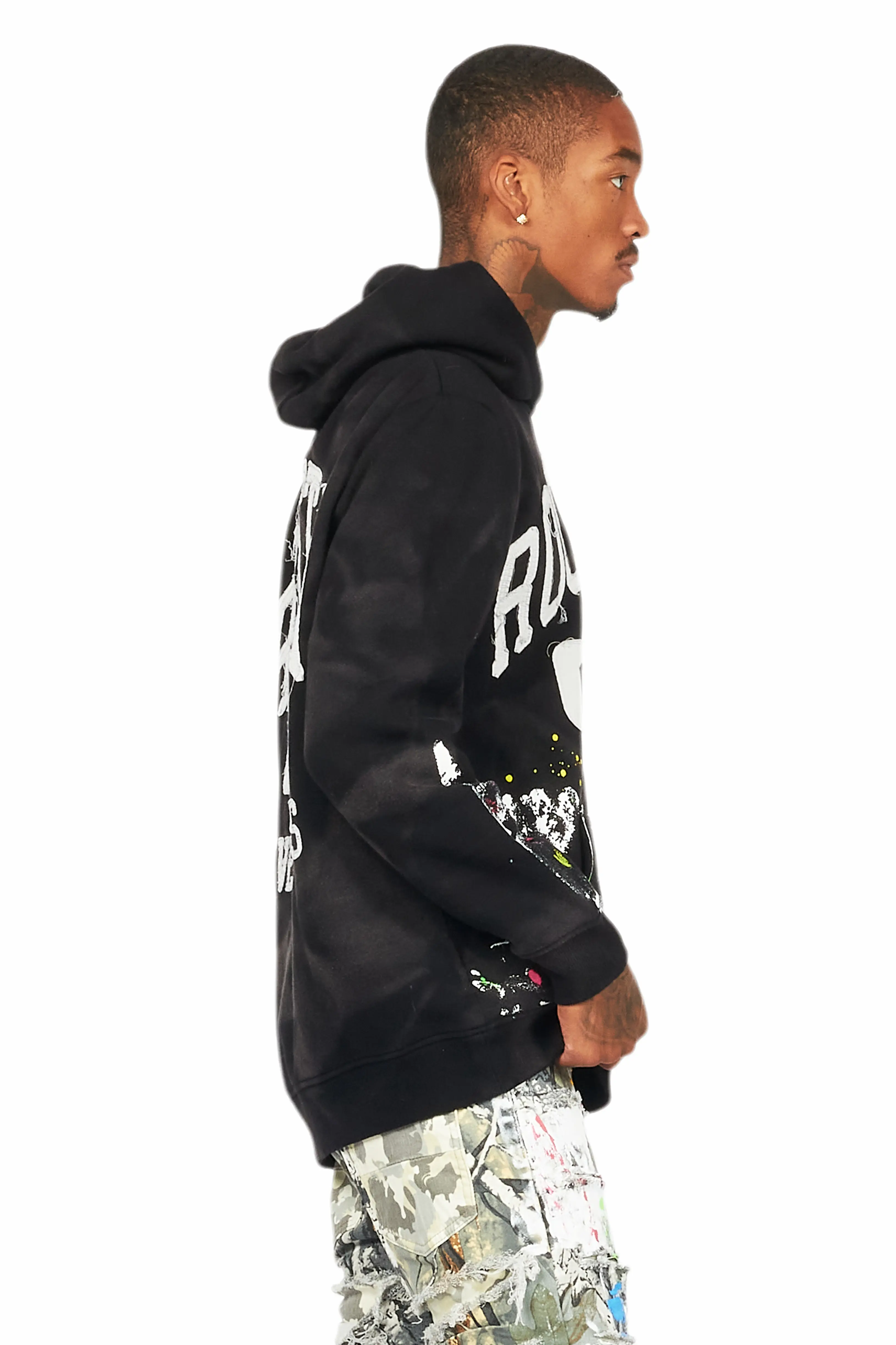 Balta Black Graphic Painter Hoodie - Image 3