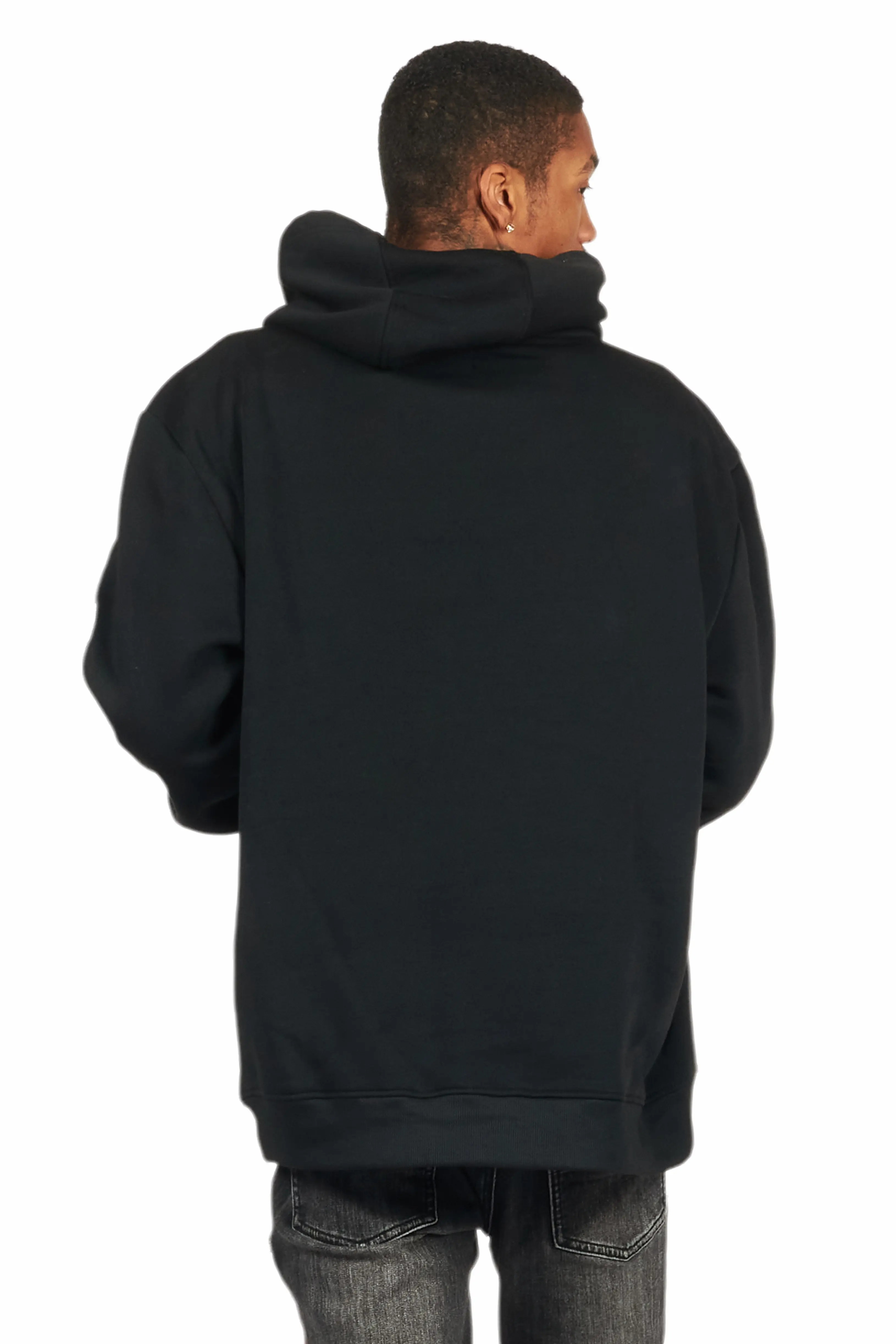 Amos Black Graphic Hoodie - Image 6
