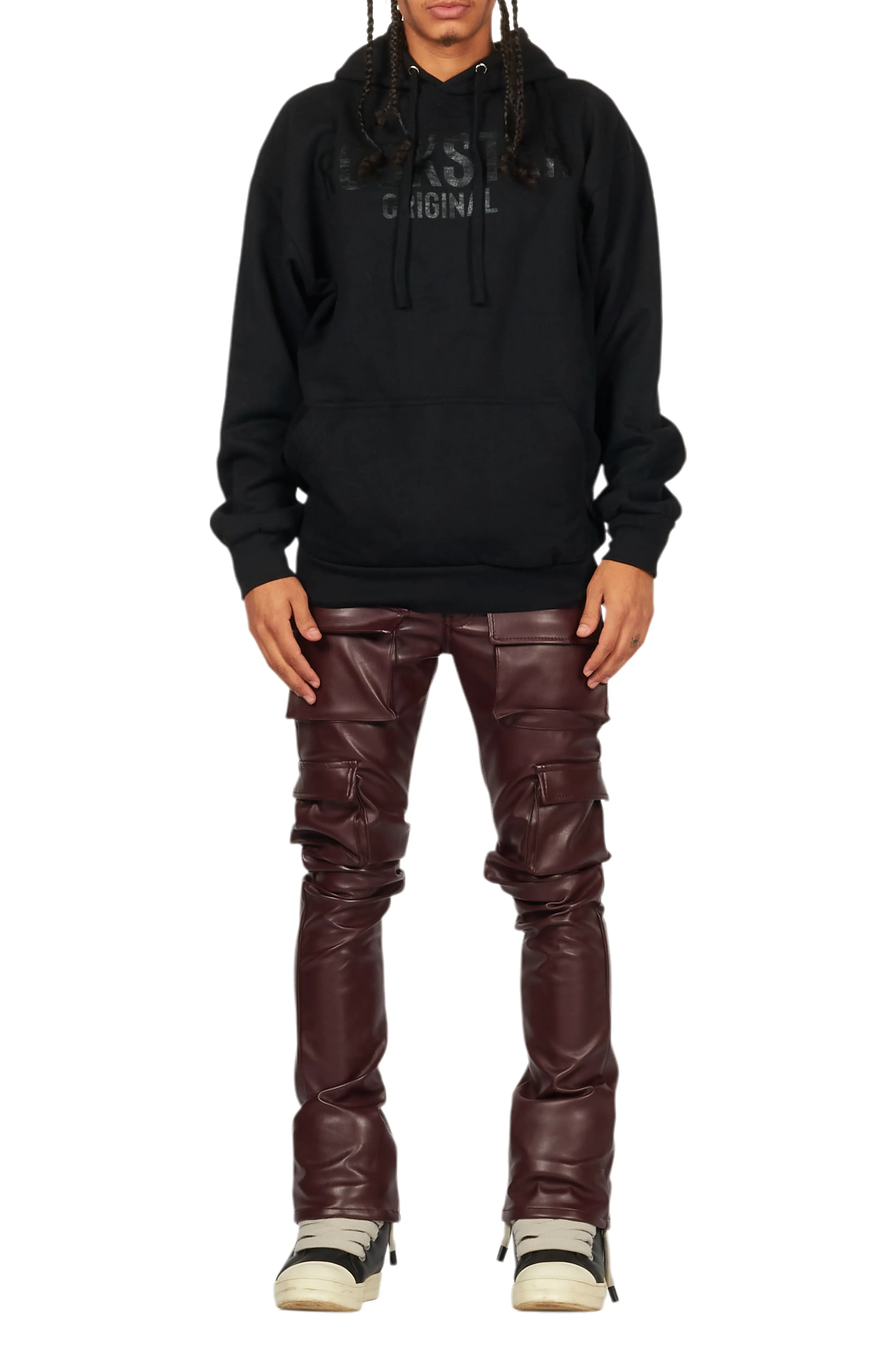 Sana Black Graphic Hoodie - Image 8