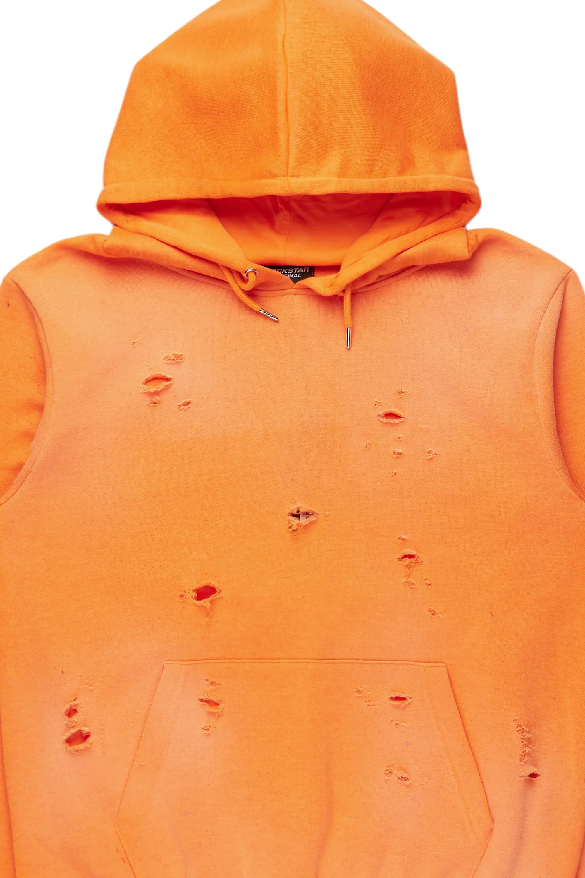 Baki Orange Distressed Hoodie - Image 7