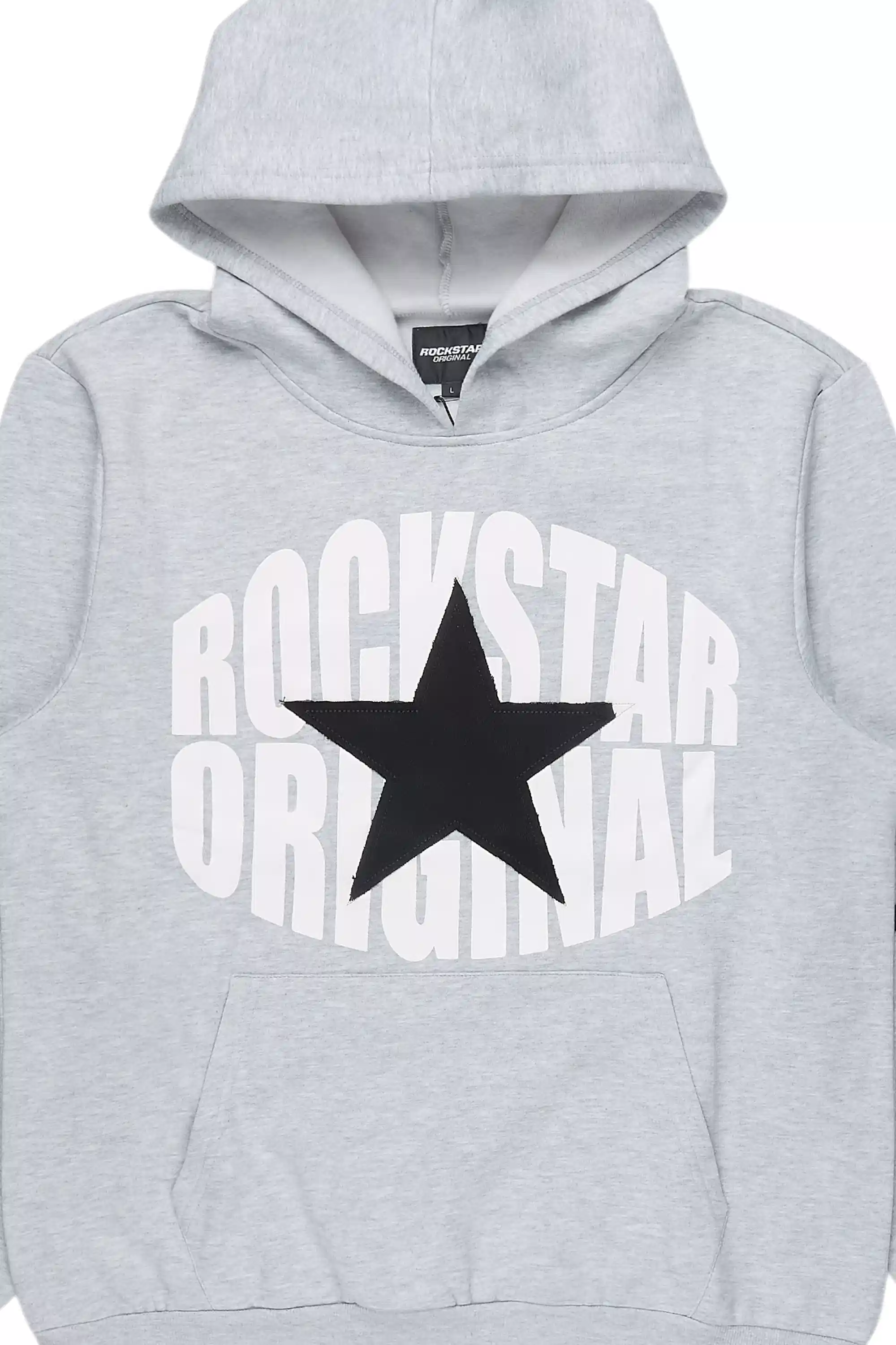 States 2.0 Heather Grey Graphic Hoodie - Image 5