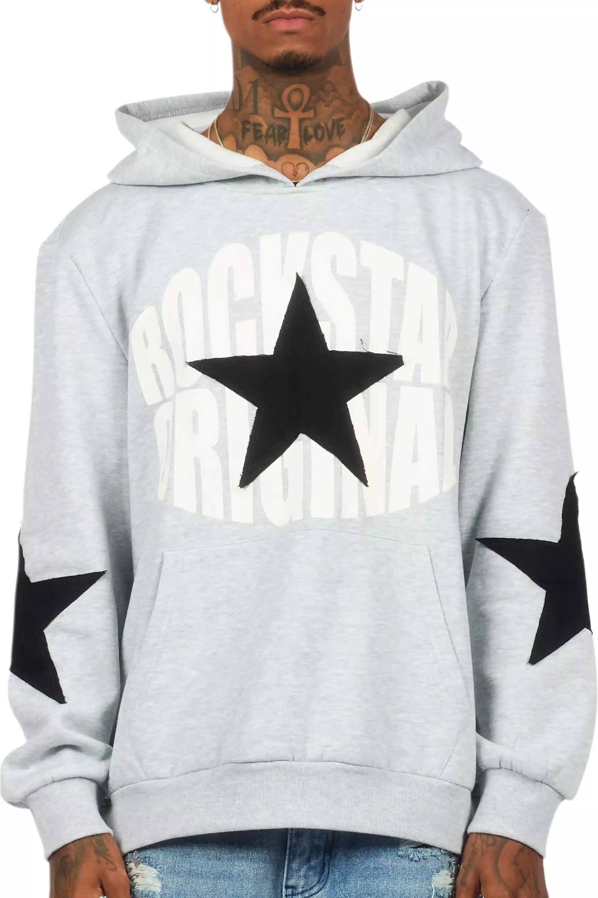 States 2.0 Heather Grey Graphic Hoodie - Image 6