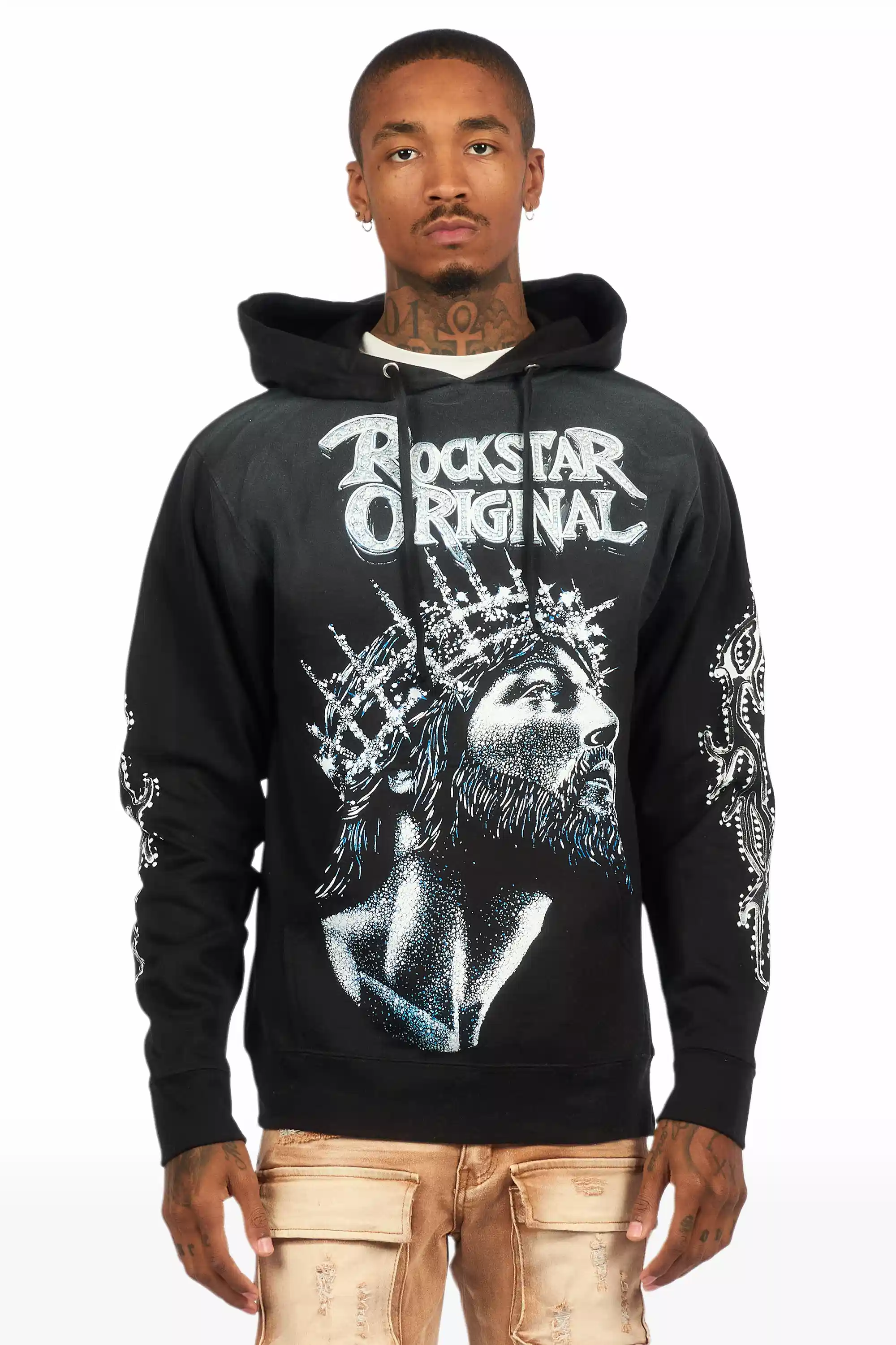 Darius Black Graphic Hoodie - Image 2