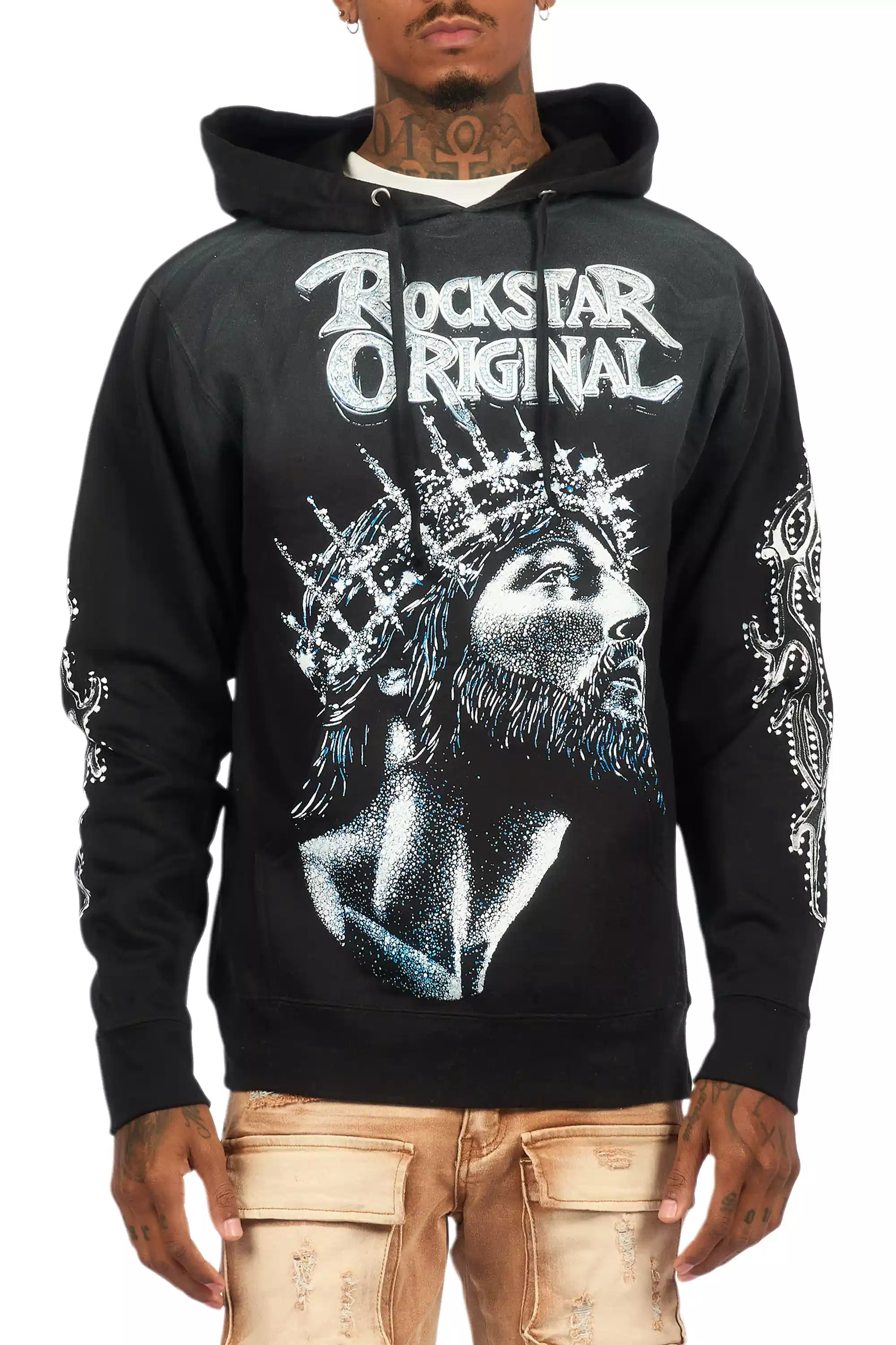Darius Black Graphic Hoodie - Image 8