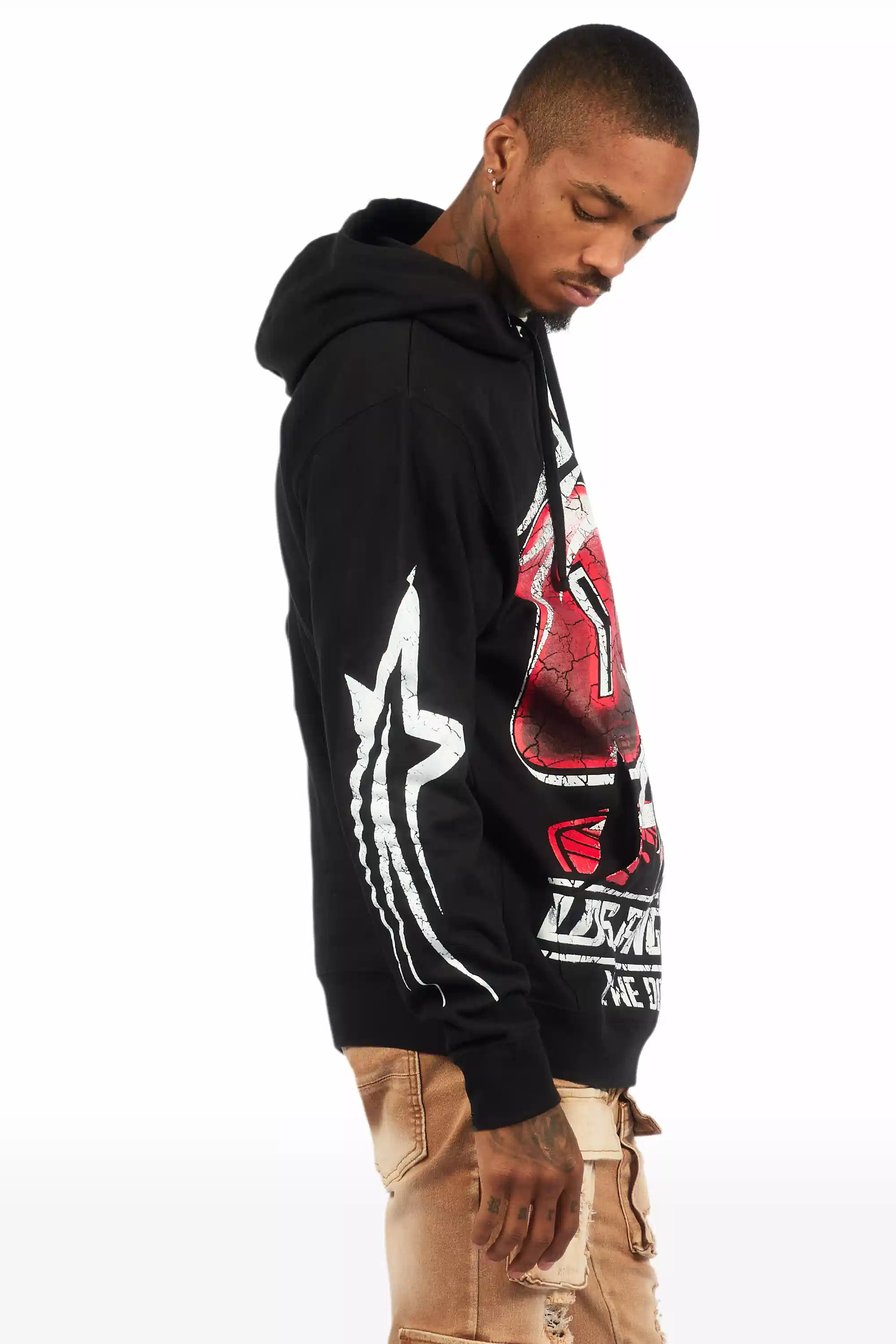 Kastell Black Graphic Hoodie - Image 6