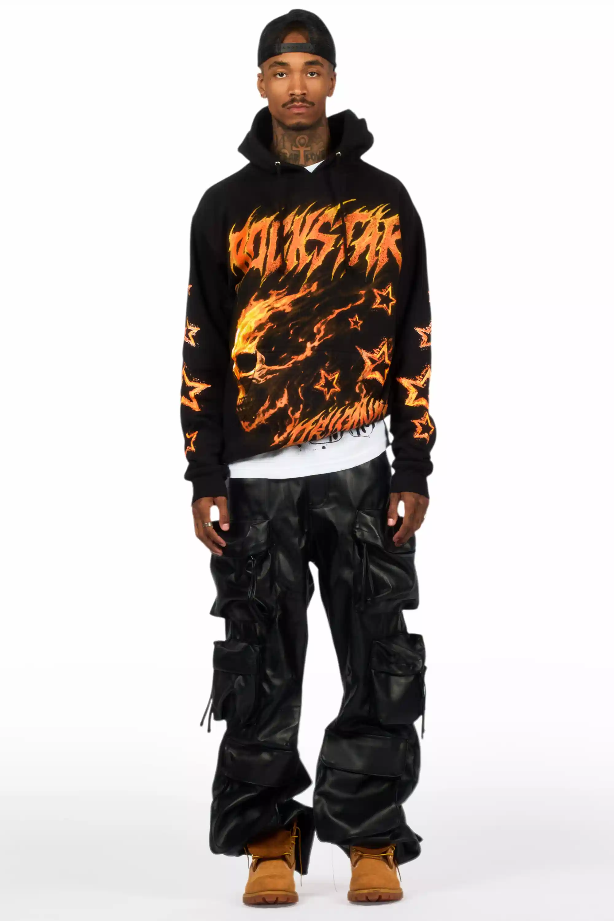 Nelz Black Graphic Hoodie - Image 3