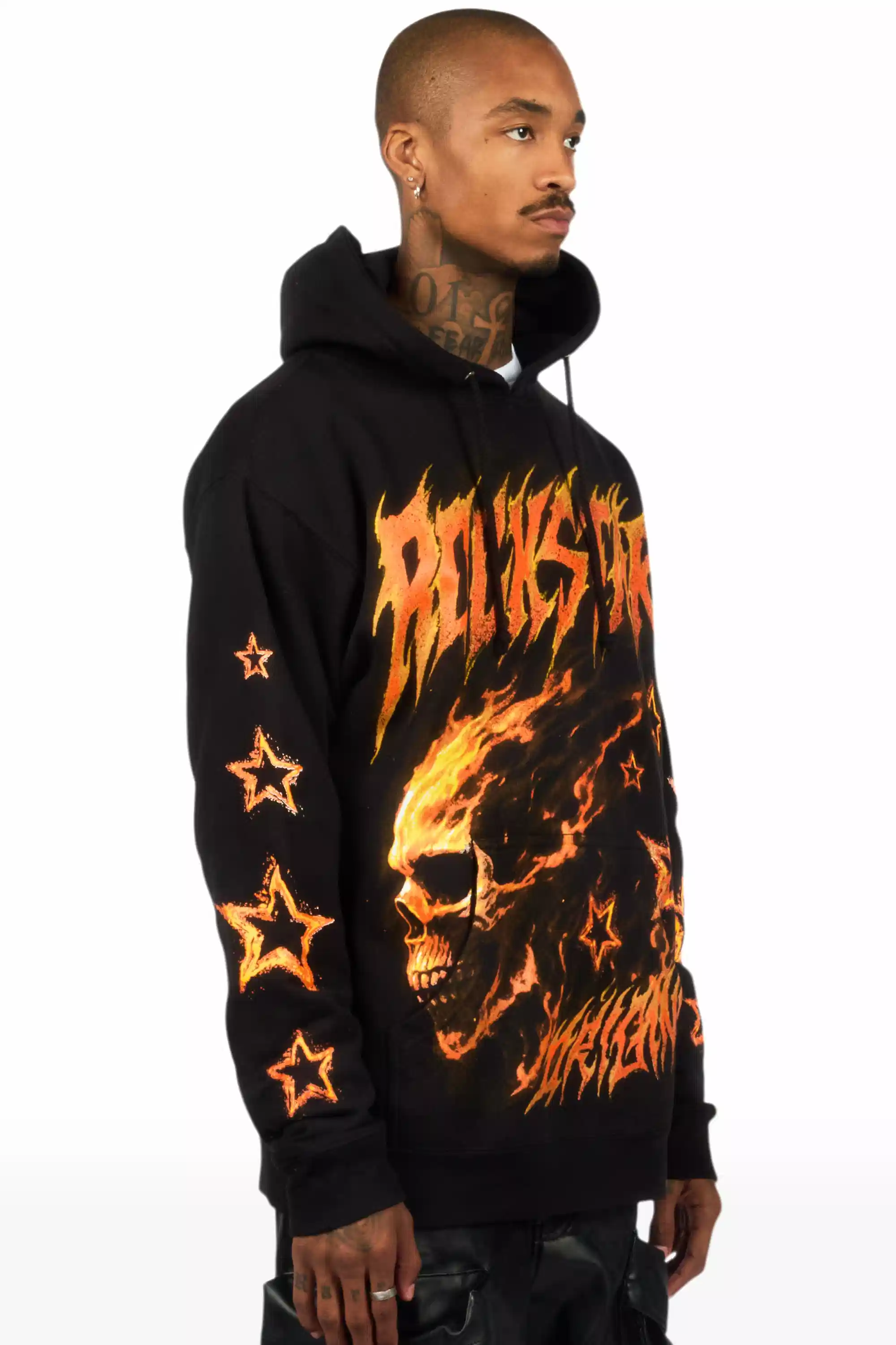 Nelz Black Graphic Hoodie - Image 4