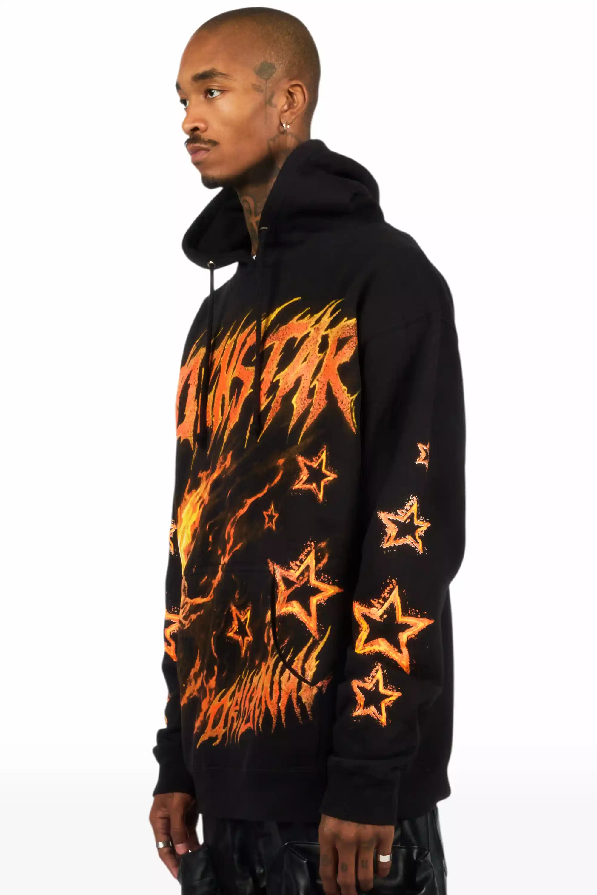 Nelz Black Graphic Hoodie - Image 5