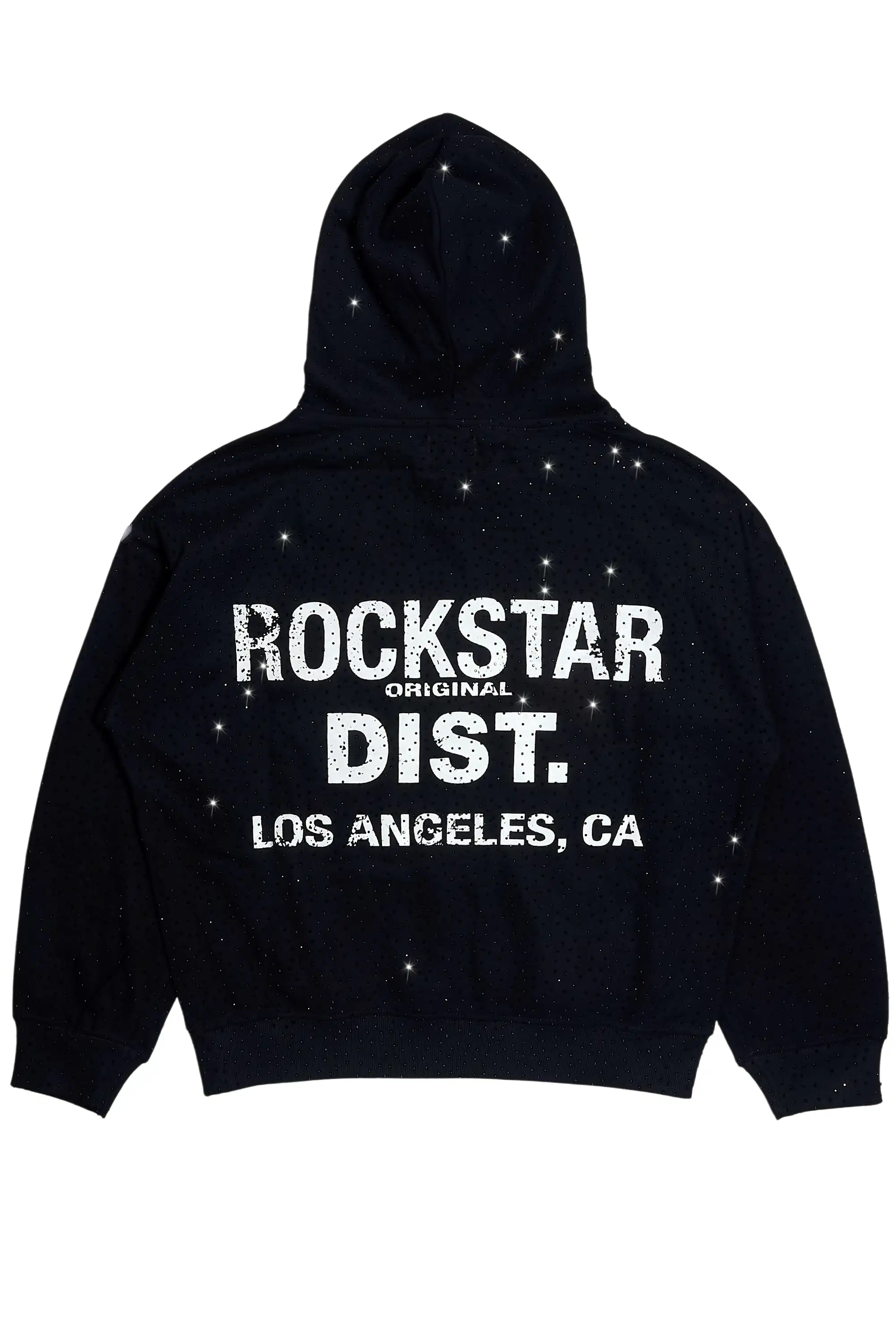 Lake Black Rhinestone Oversized Hoodie - Image 2