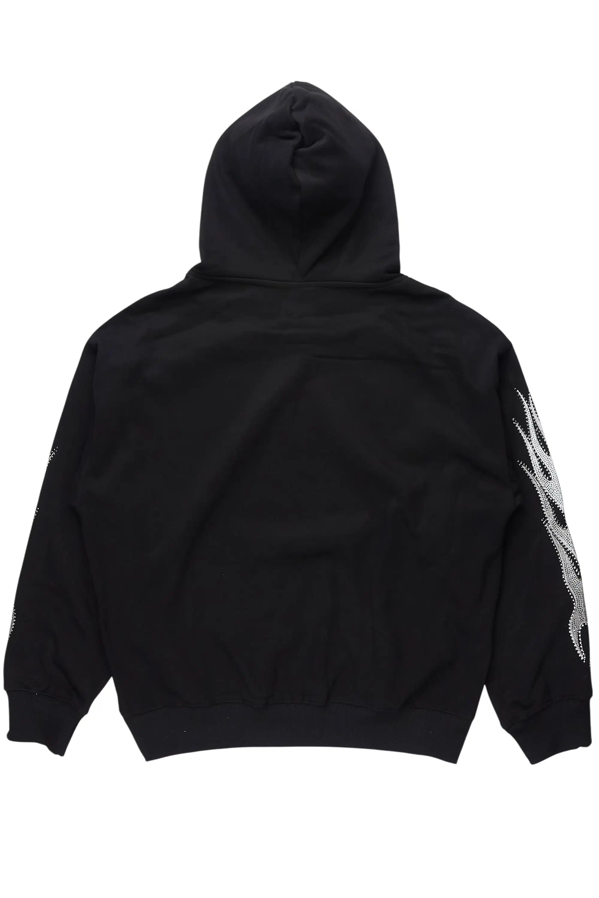 Jager Black Rhinestone Oversized Hoodie - Image 8