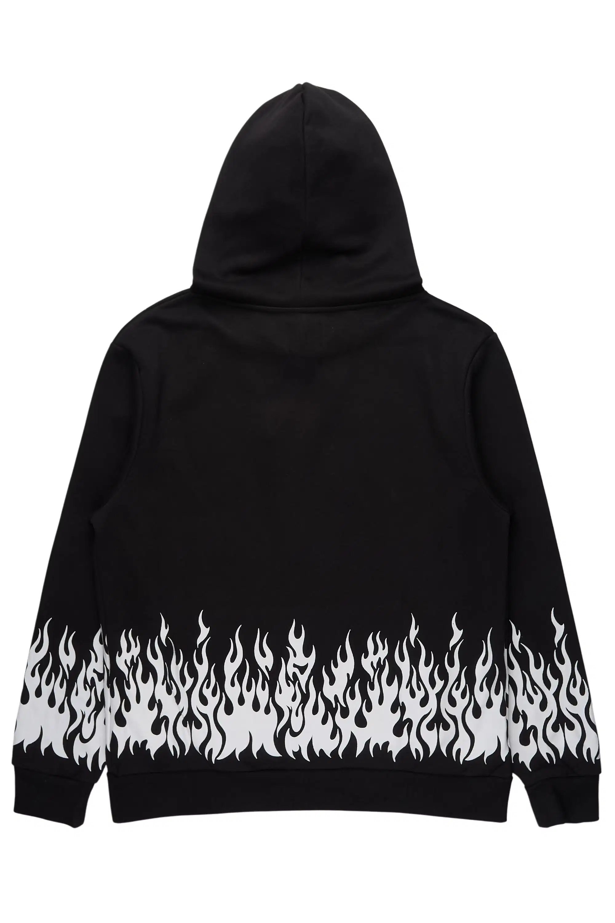 Bubble Black Graphic Relaxed Hoodie - Image 7