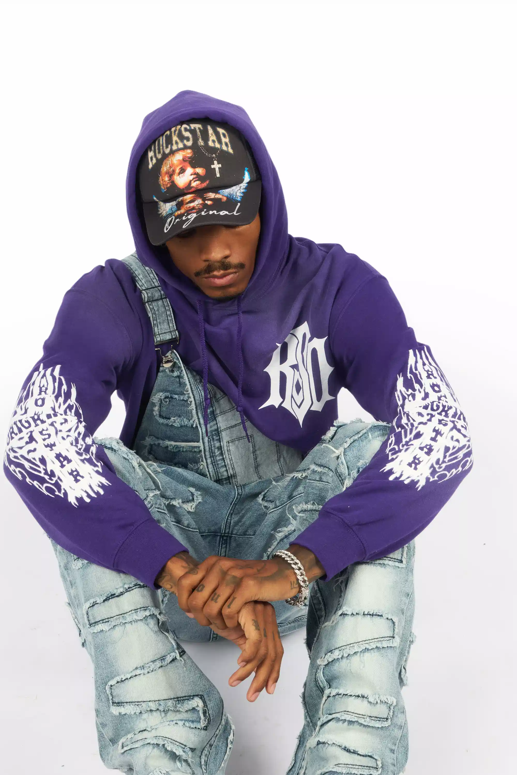 Lyrex Purple/White Graphic Hoodie - Image 2
