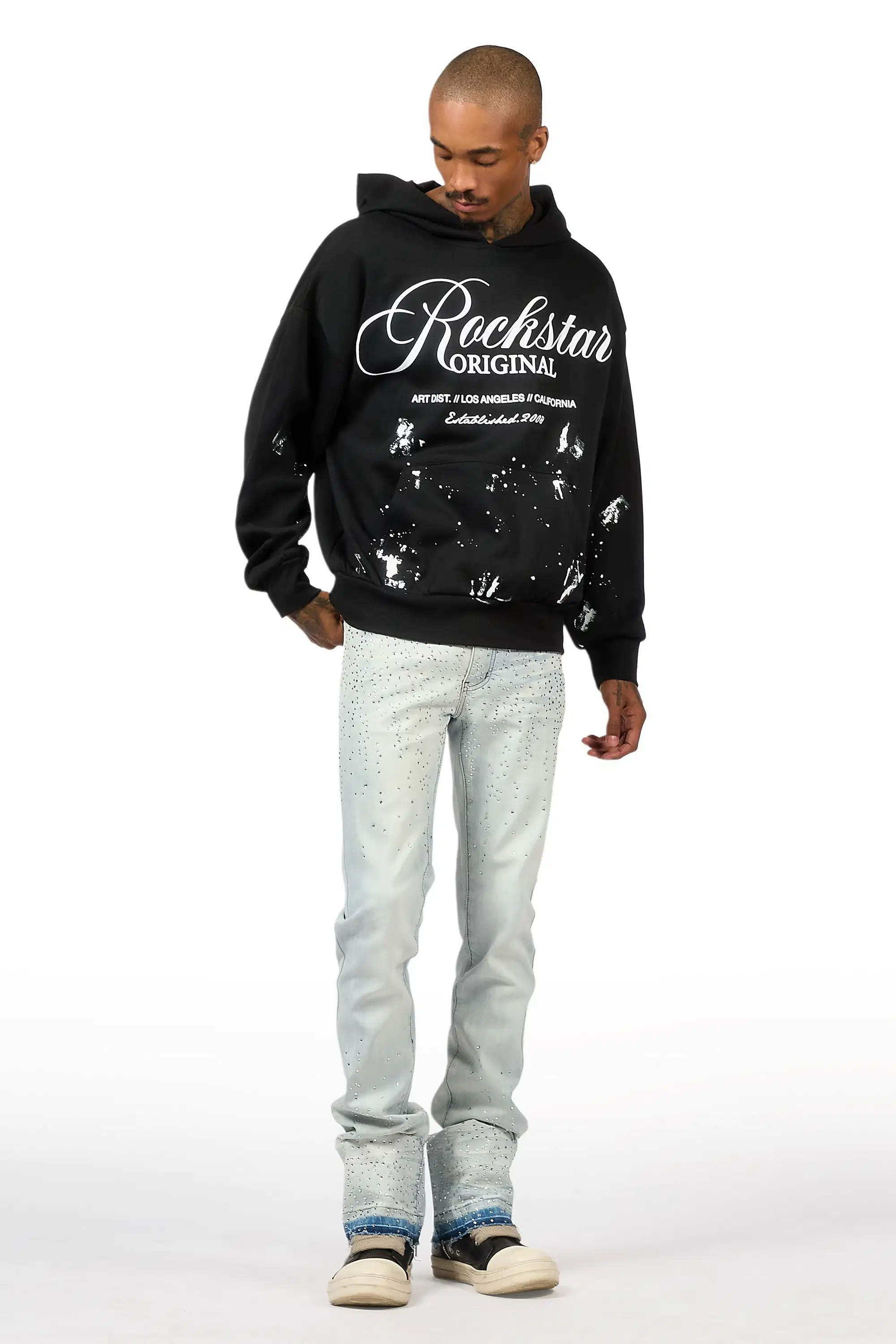 Cero Black/White Graphic Hoodie - Image 3