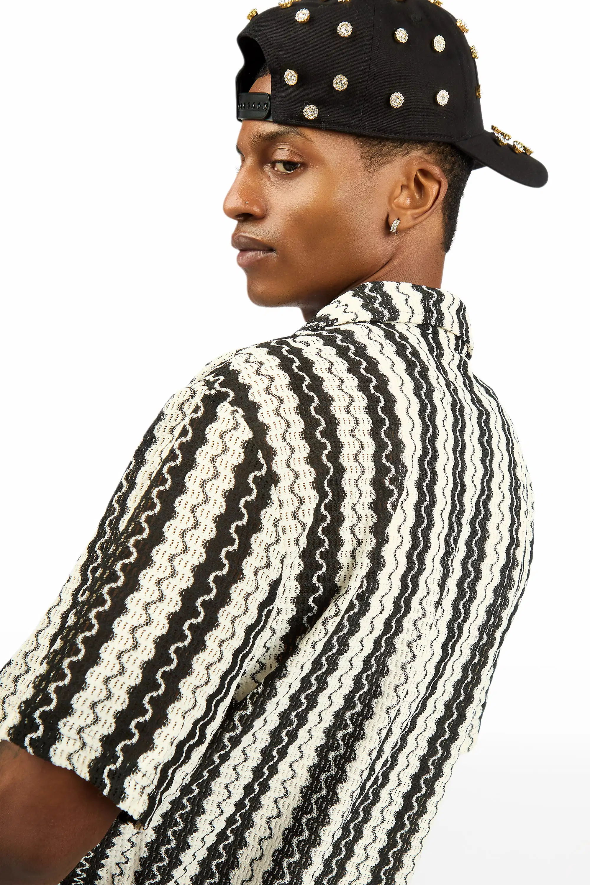 Branham White/Black Button Down Shirt - Image 3