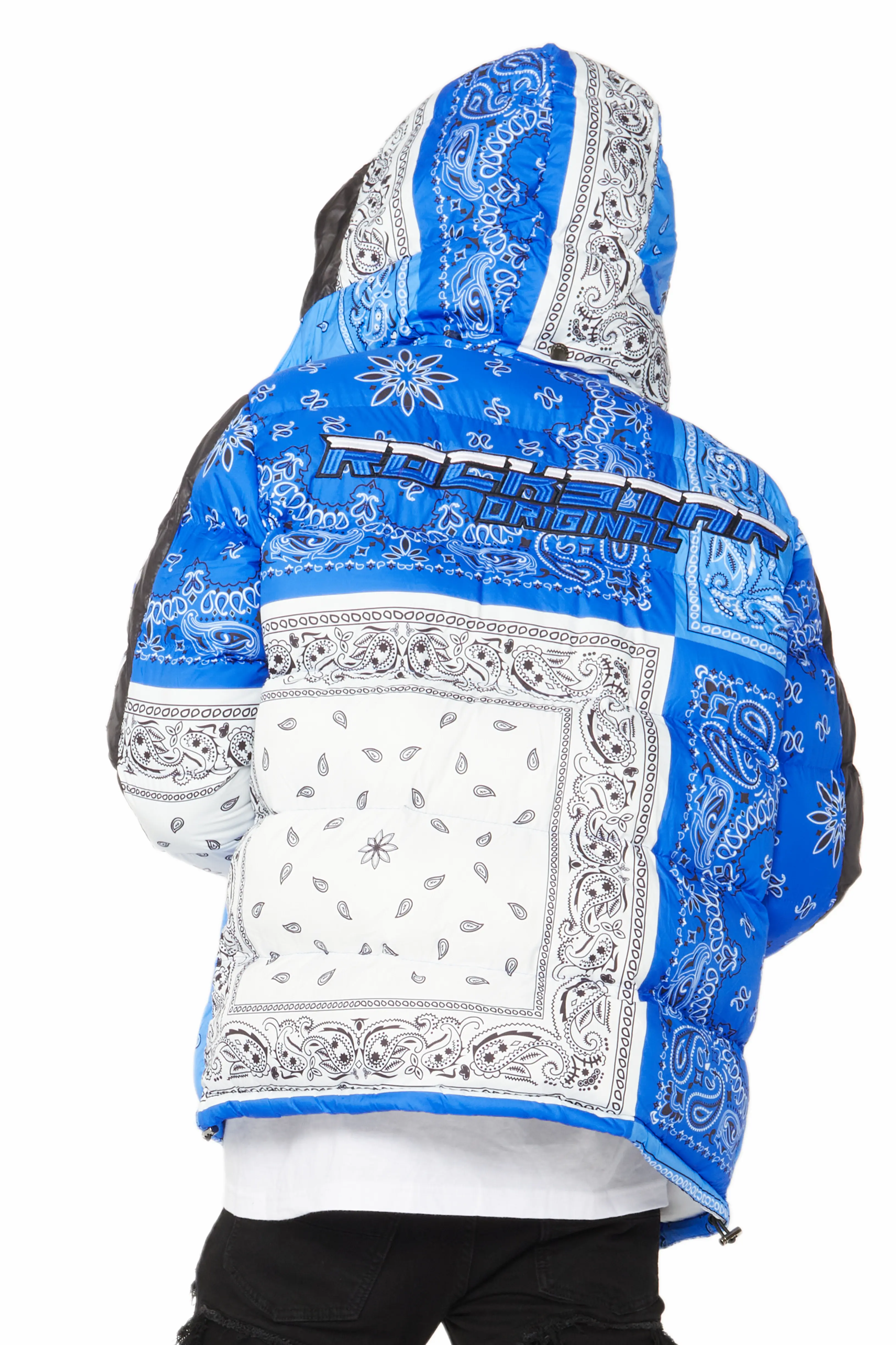 Kyro Puffer Jacket- Blue - Image 7