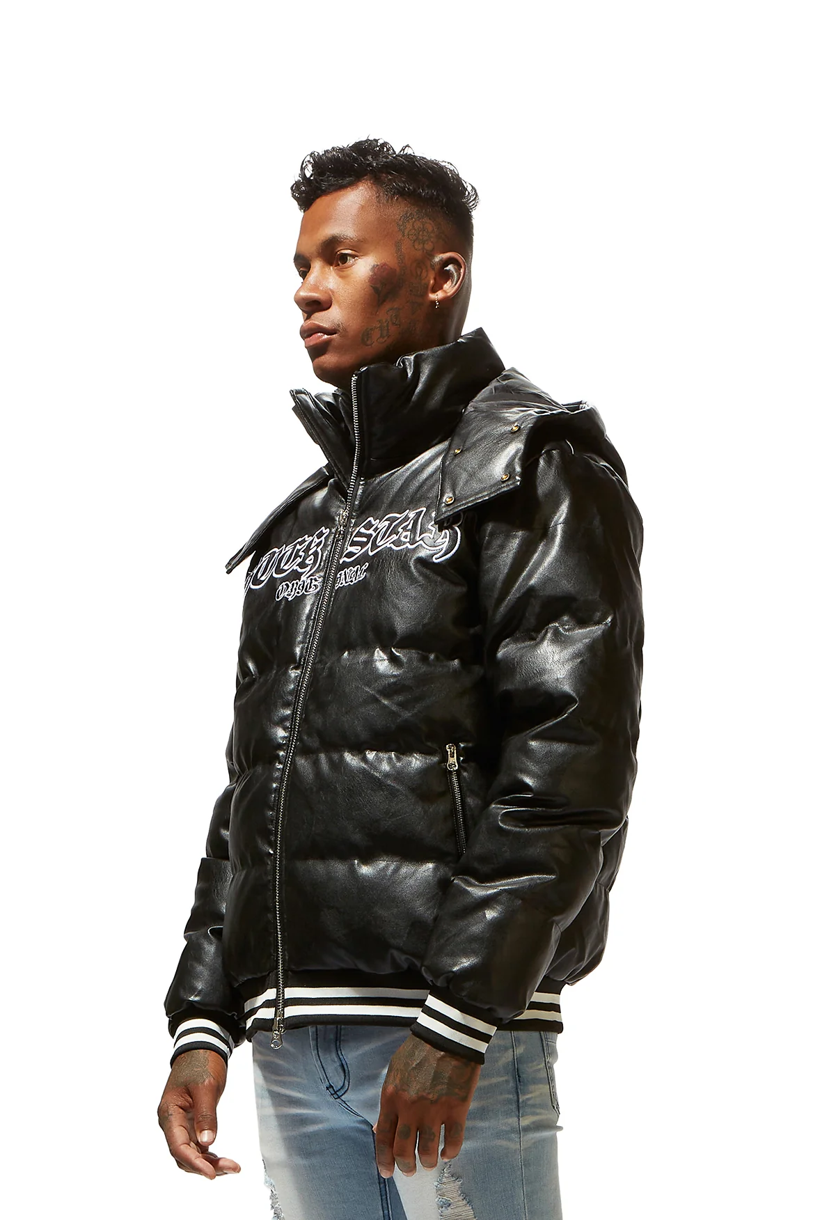 Sir Black Graphic Puffer Jacket - Image 4