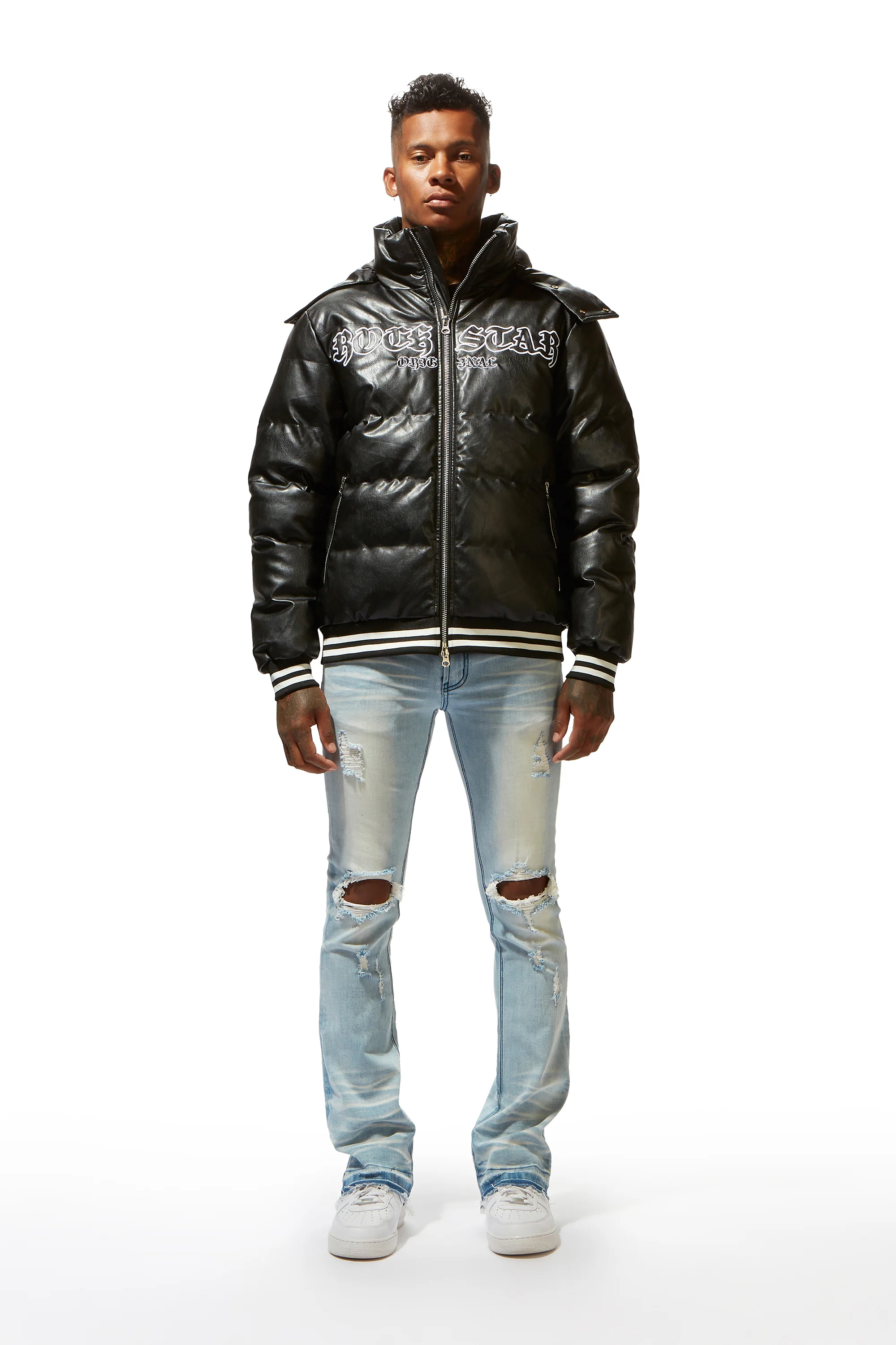 Sir Black Graphic Puffer Jacket - Image 5