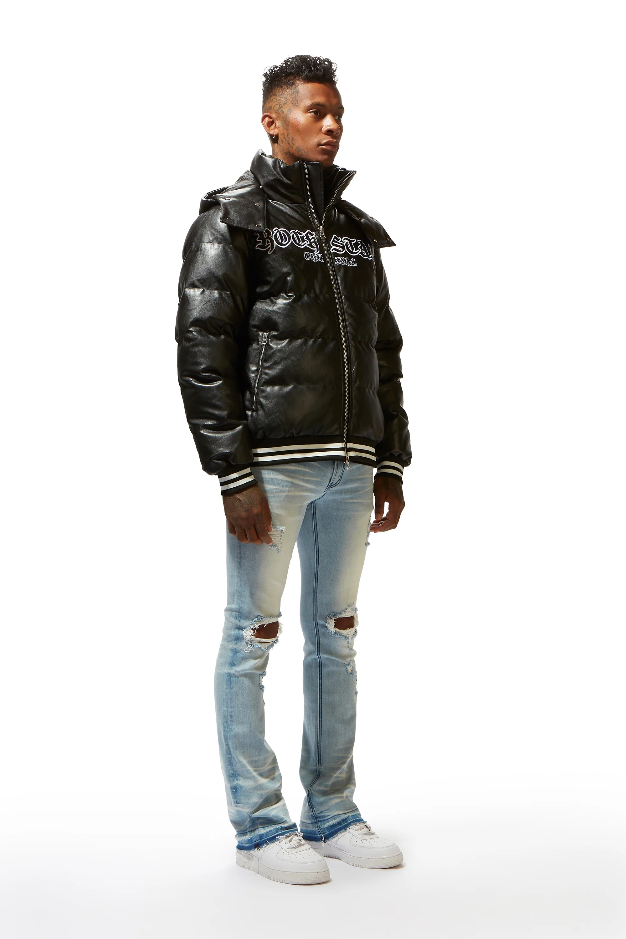 Sir Black Graphic Puffer Jacket - Image 6
