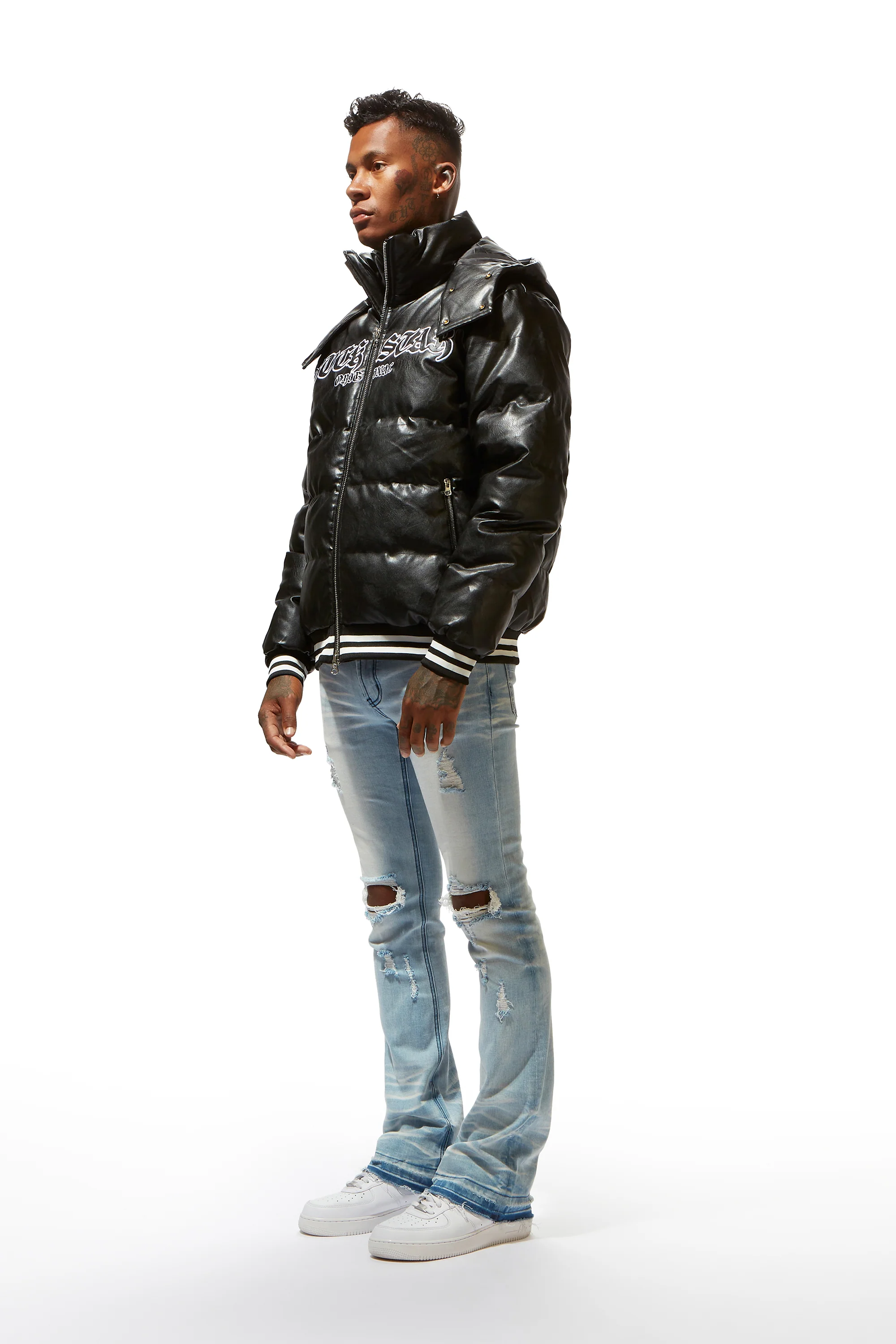 Sir Black Graphic Puffer Jacket - Image 7