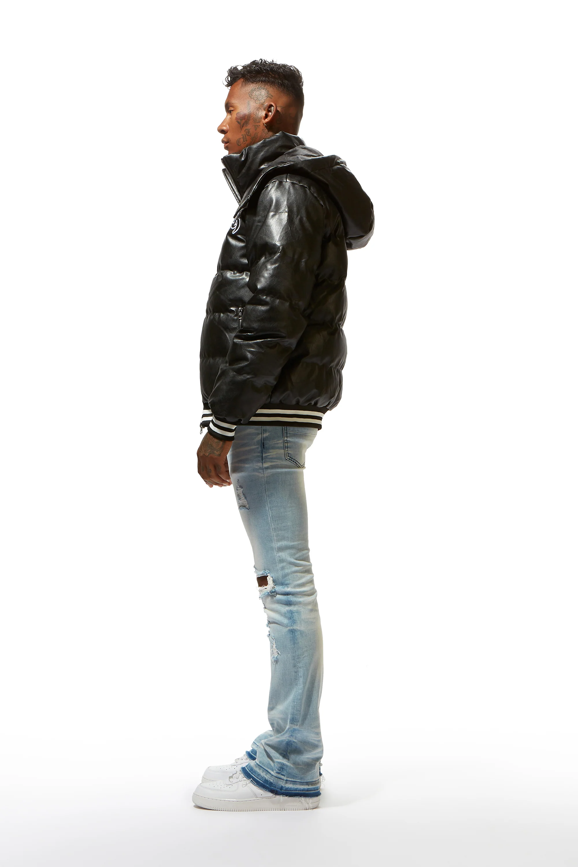 Sir Black Graphic Puffer Jacket - Image 8