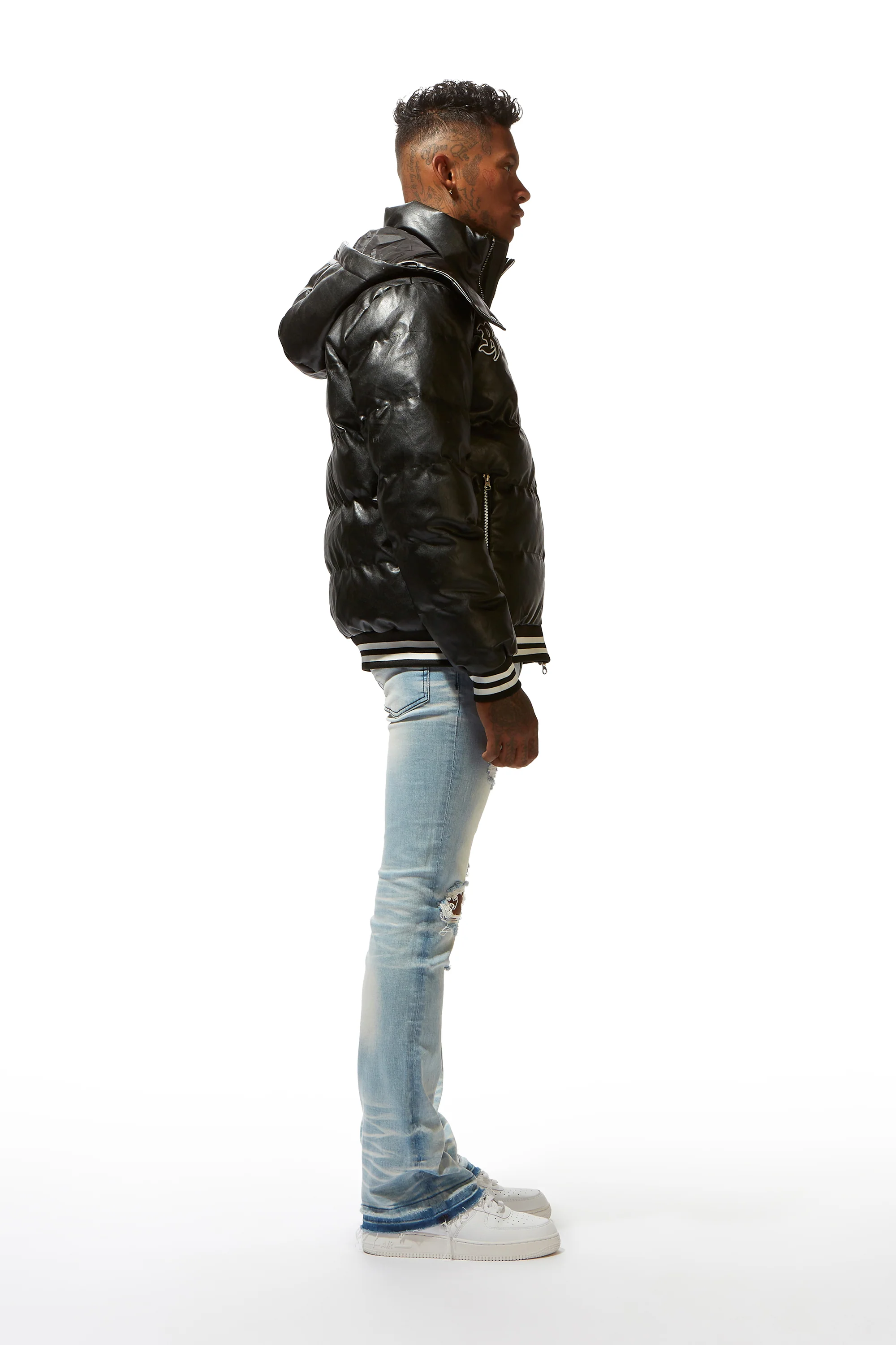 Sir Black Graphic Puffer Jacket - Image 9