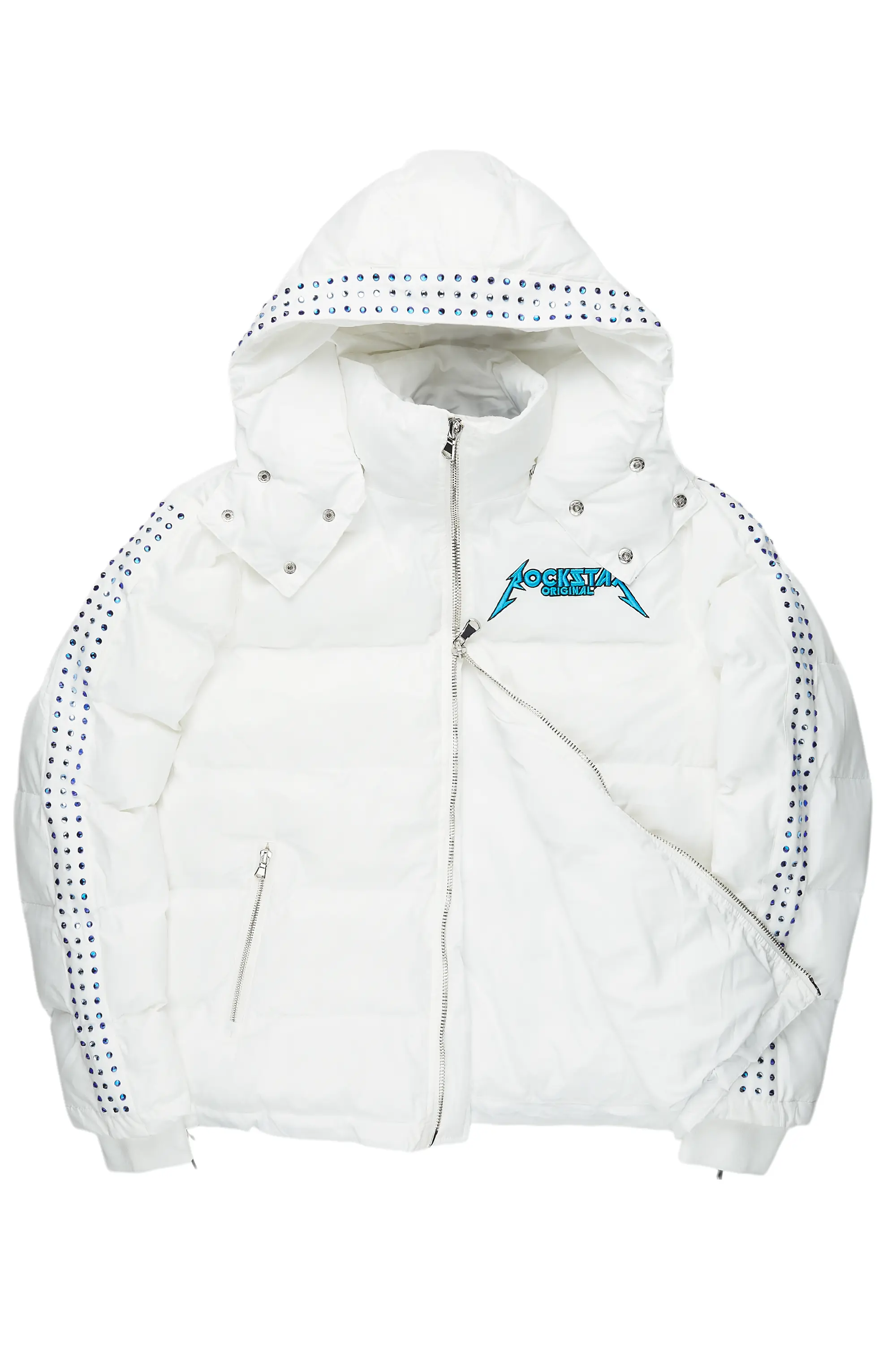 Brink White Heavy Puffer Jacket - Image 2