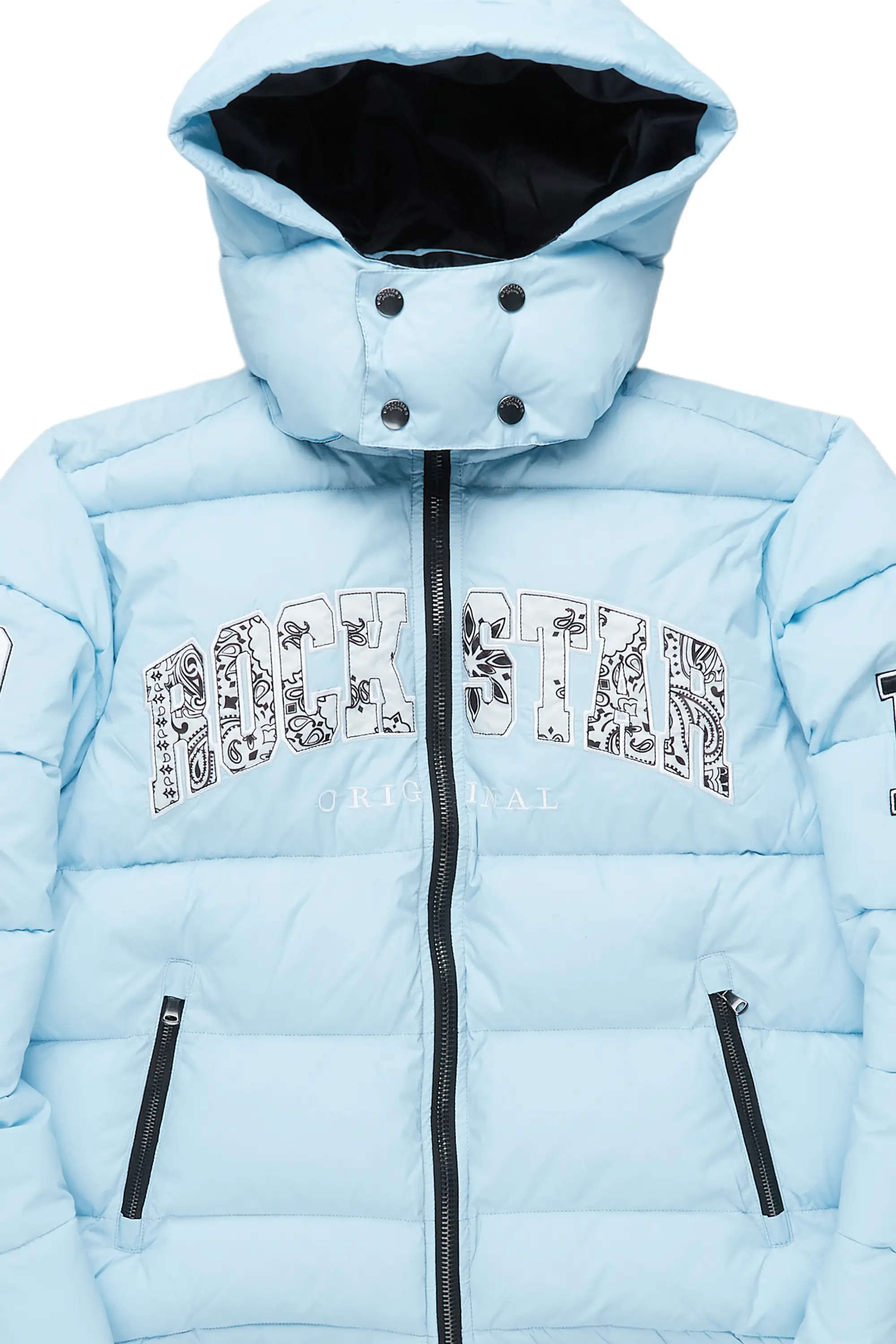 Bronx Baby Blue Heavy Puffer Jacket - Image 7