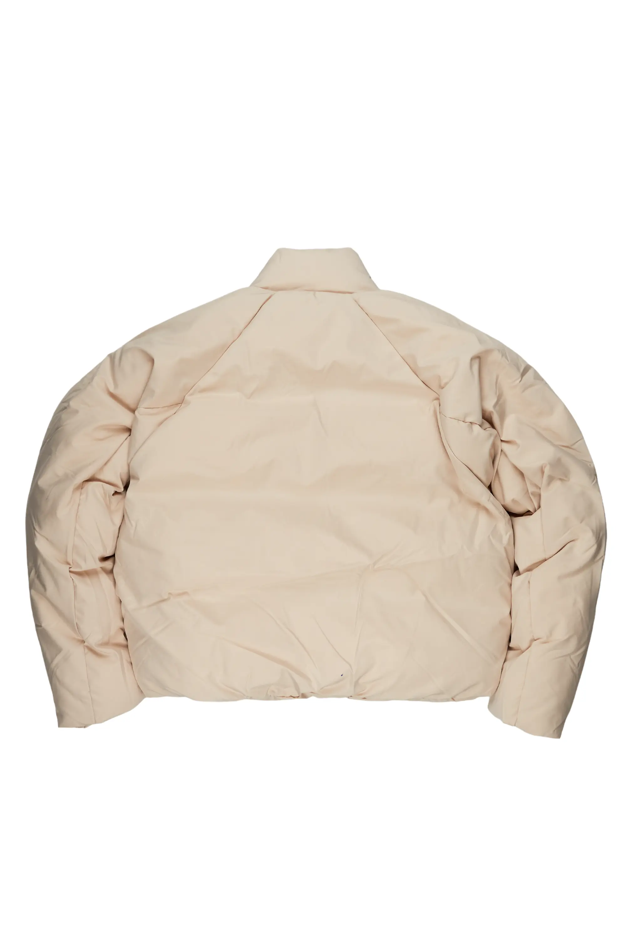 Rabbie Beige/White Puffer Jacket - Image 7