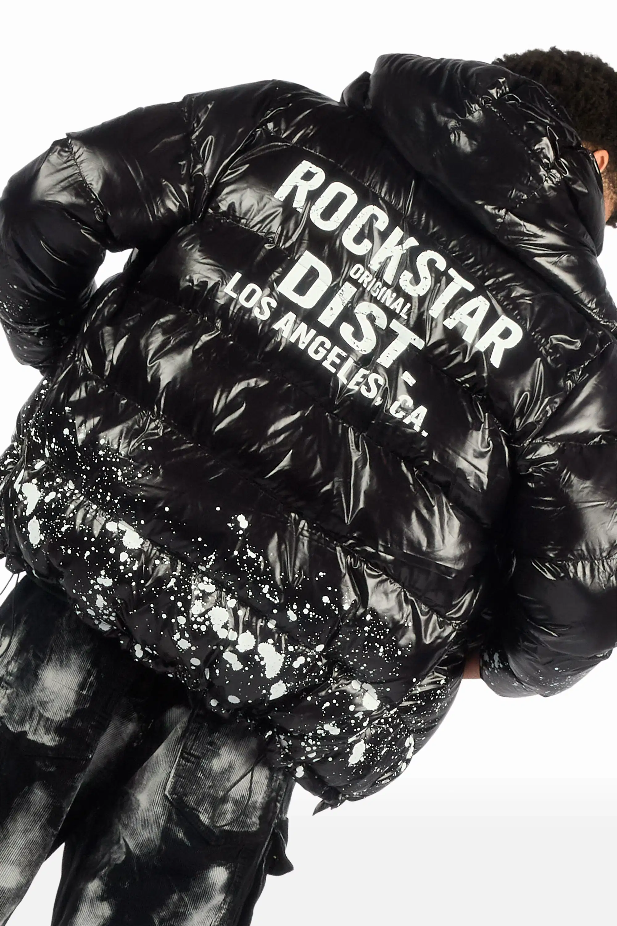 Raffer Black Heavy Puffer Jacket - Image 2
