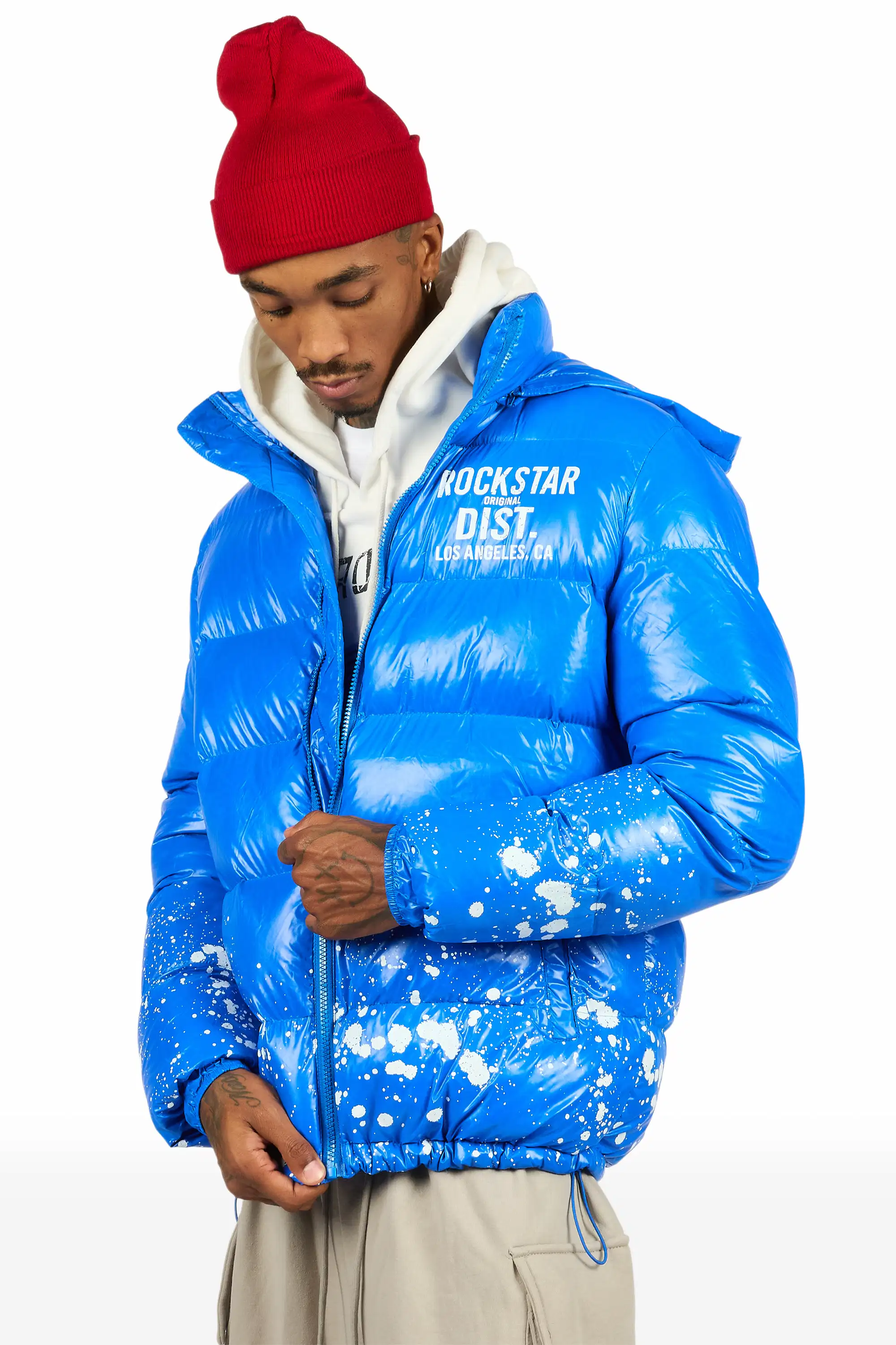 Raffer Royal Heavy Puffer Jacket - Image 4
