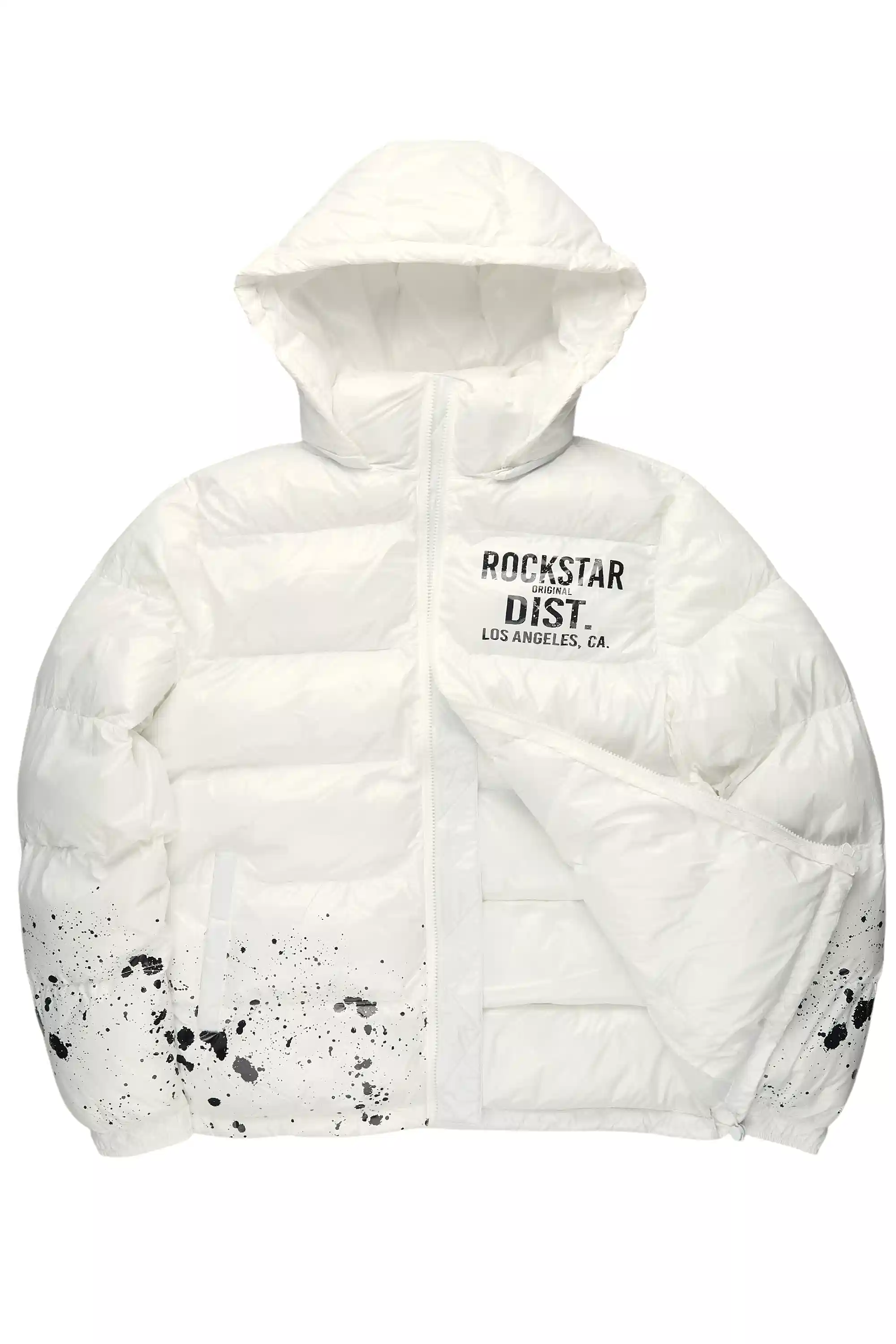 Raffer White Heavy Puffer Jacket - Image 6