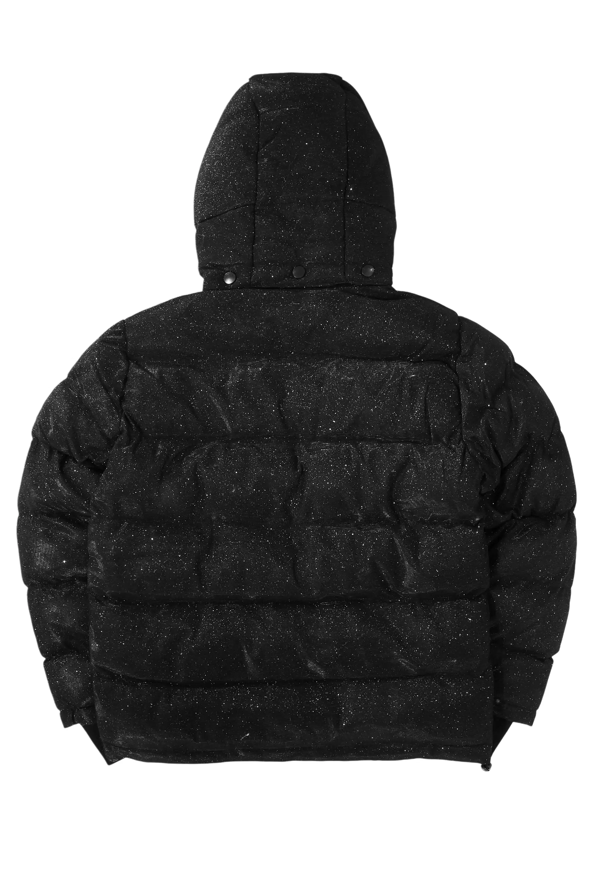 Gleam Black Puffer Jacket - Image 10