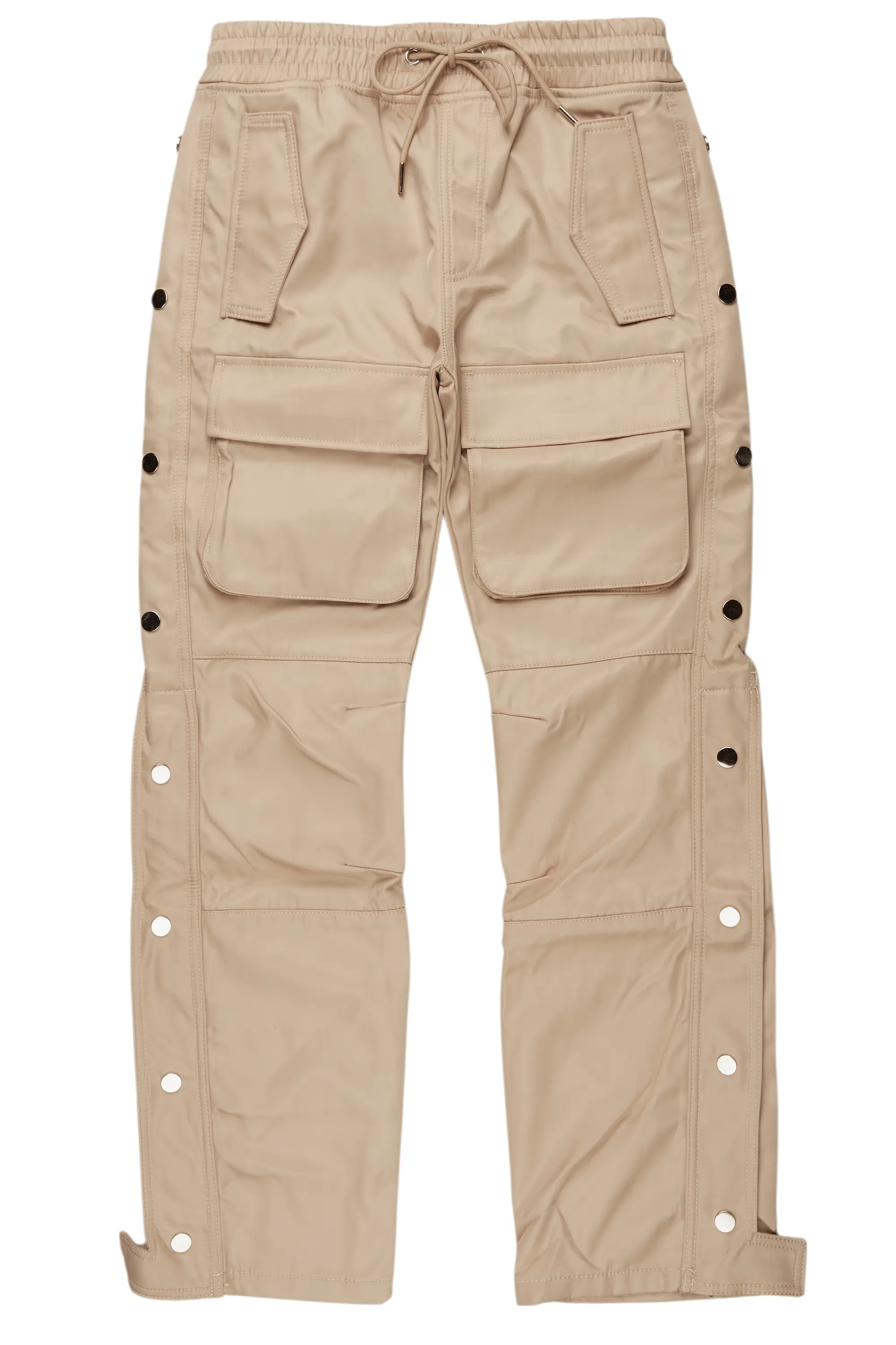 Yuri Beige Nylon Pants - Image 2