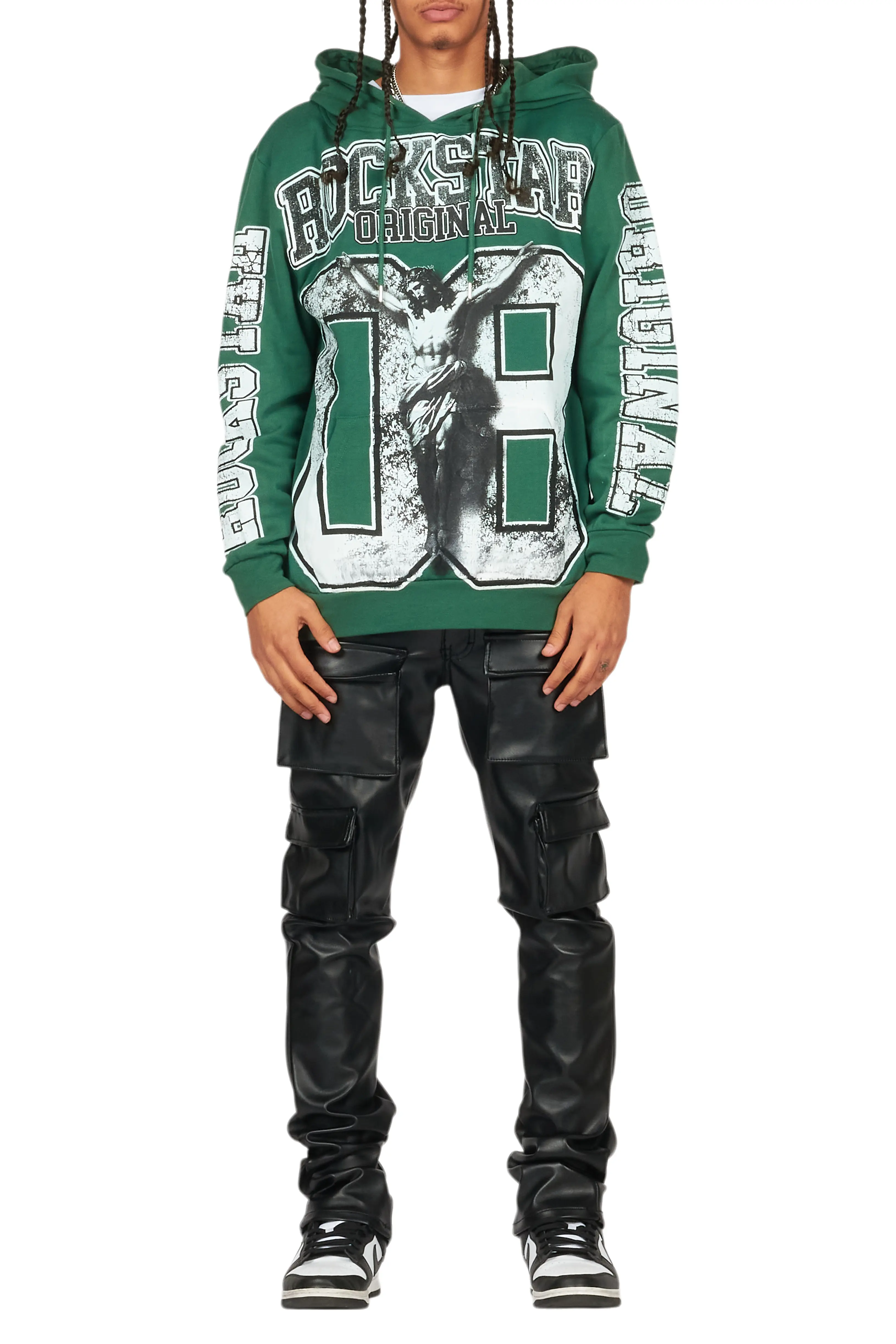 Kap Black Skinny Faux Leather Fit Jean - Image 10
