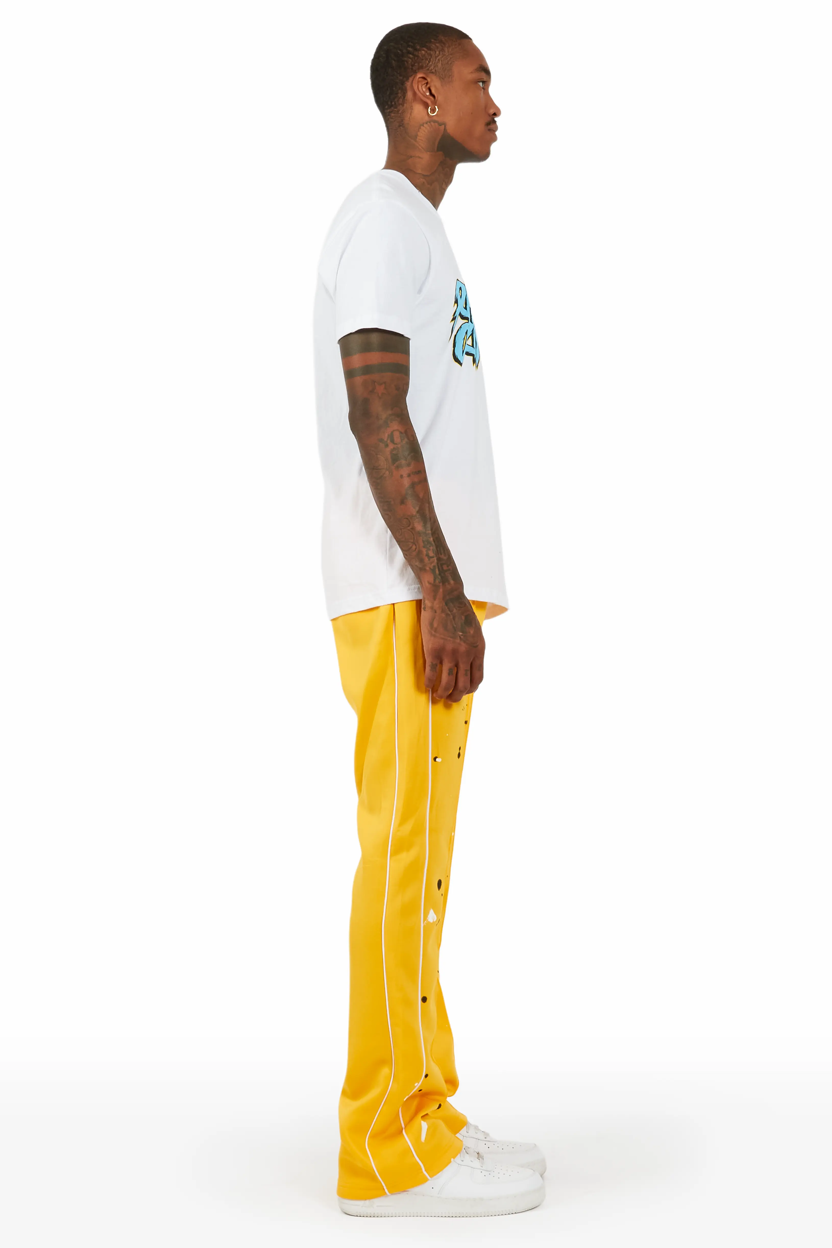 Jaco Yellow Stacked Flare Pant - Image 3
