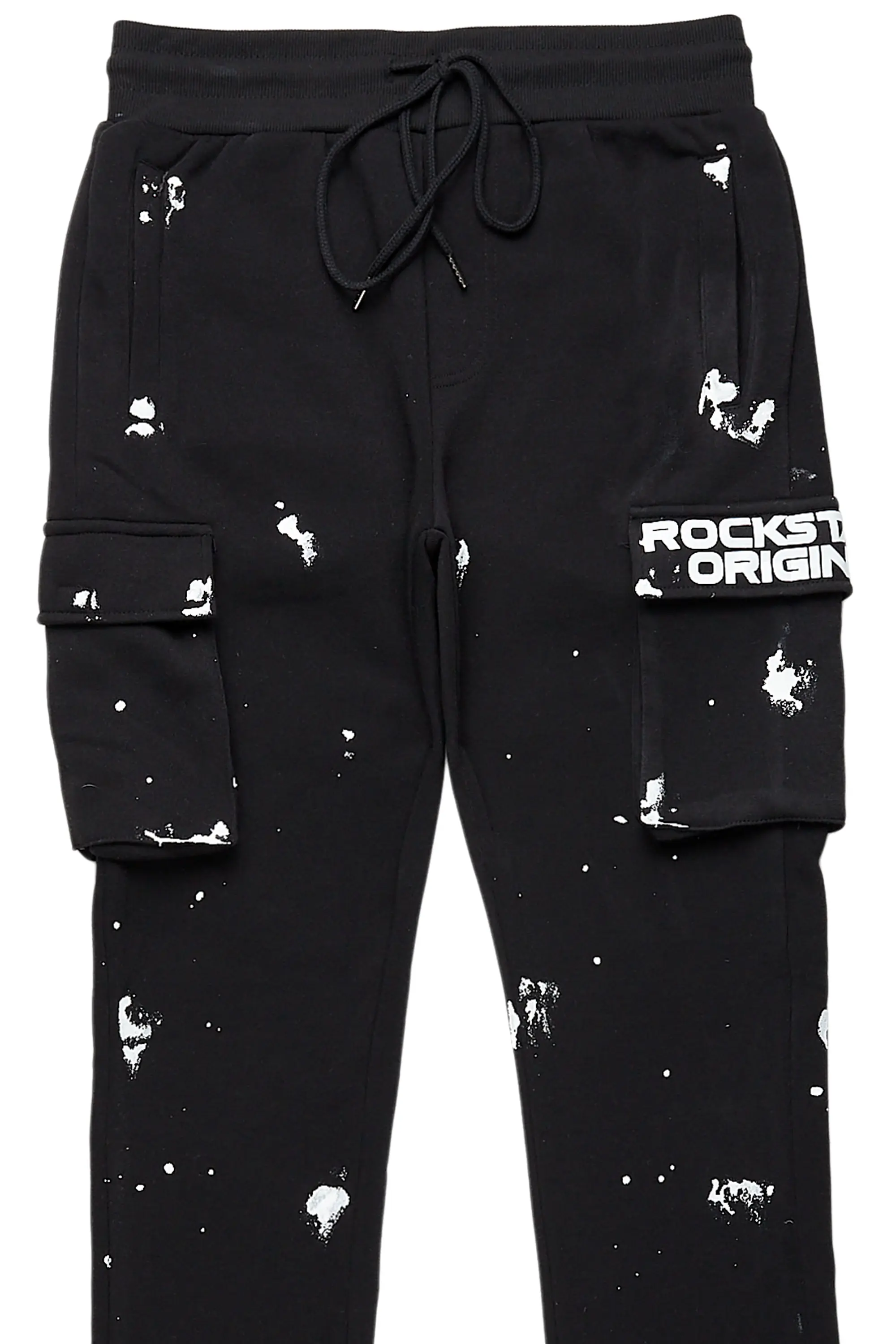 Radko Black Stacked Flare Cargo Pants - Image 8