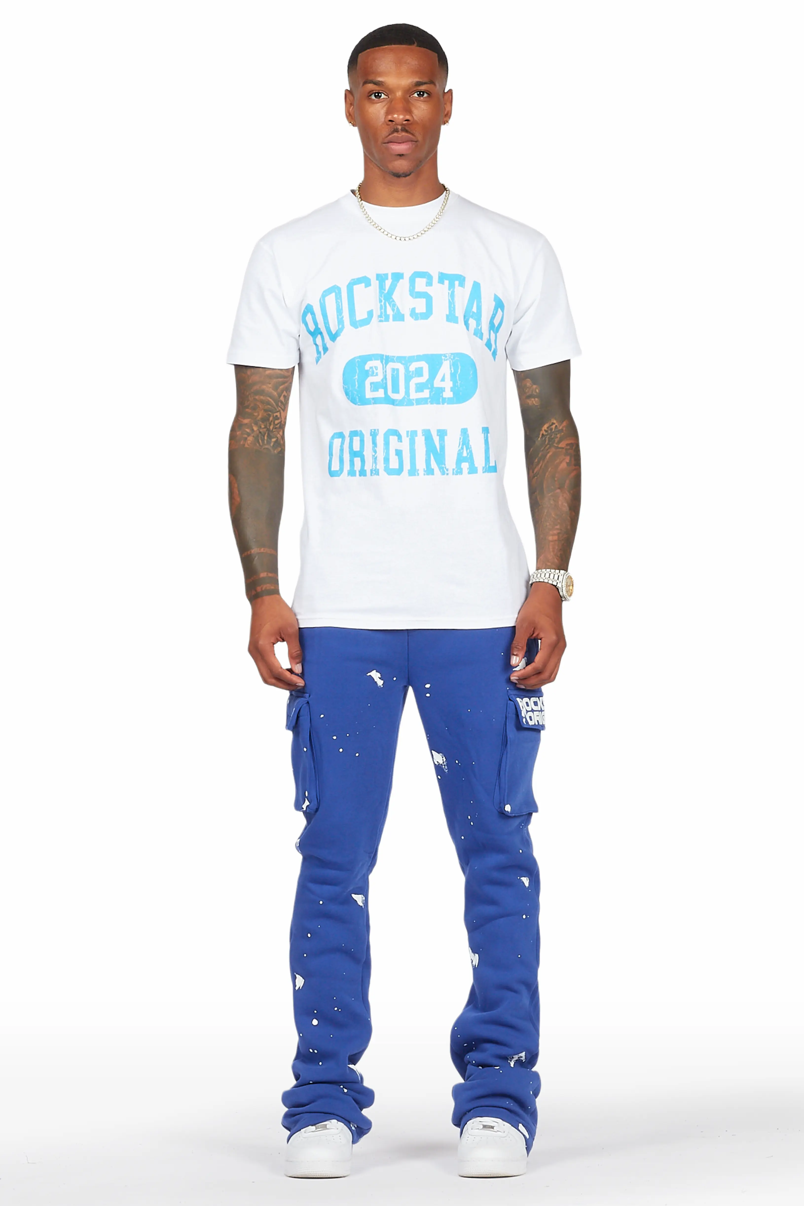 Radko Royal Stacked Flare Cargo Pants - Image 2