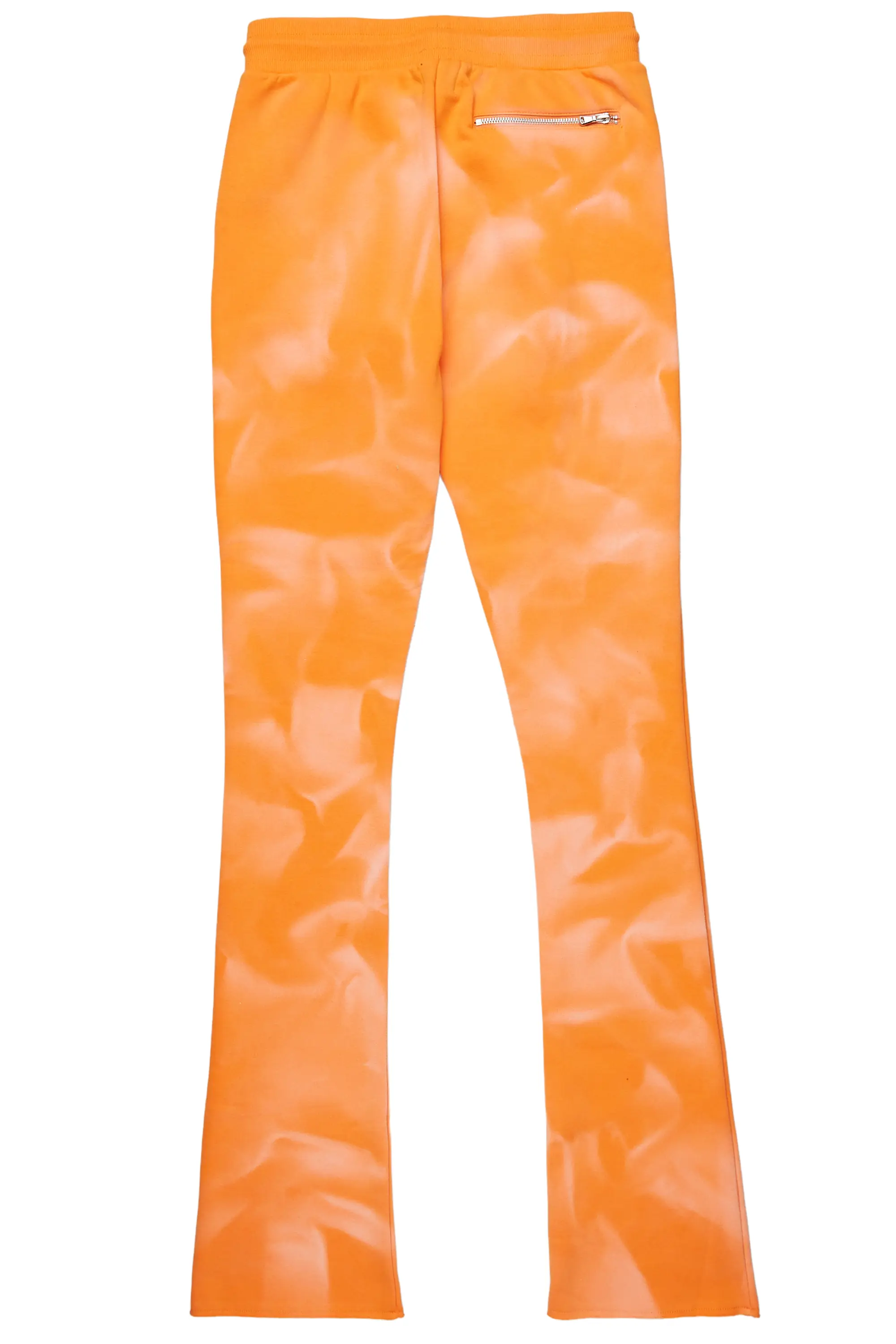 Mallor Orange Graphic Stacked Flare Pant - Image 9