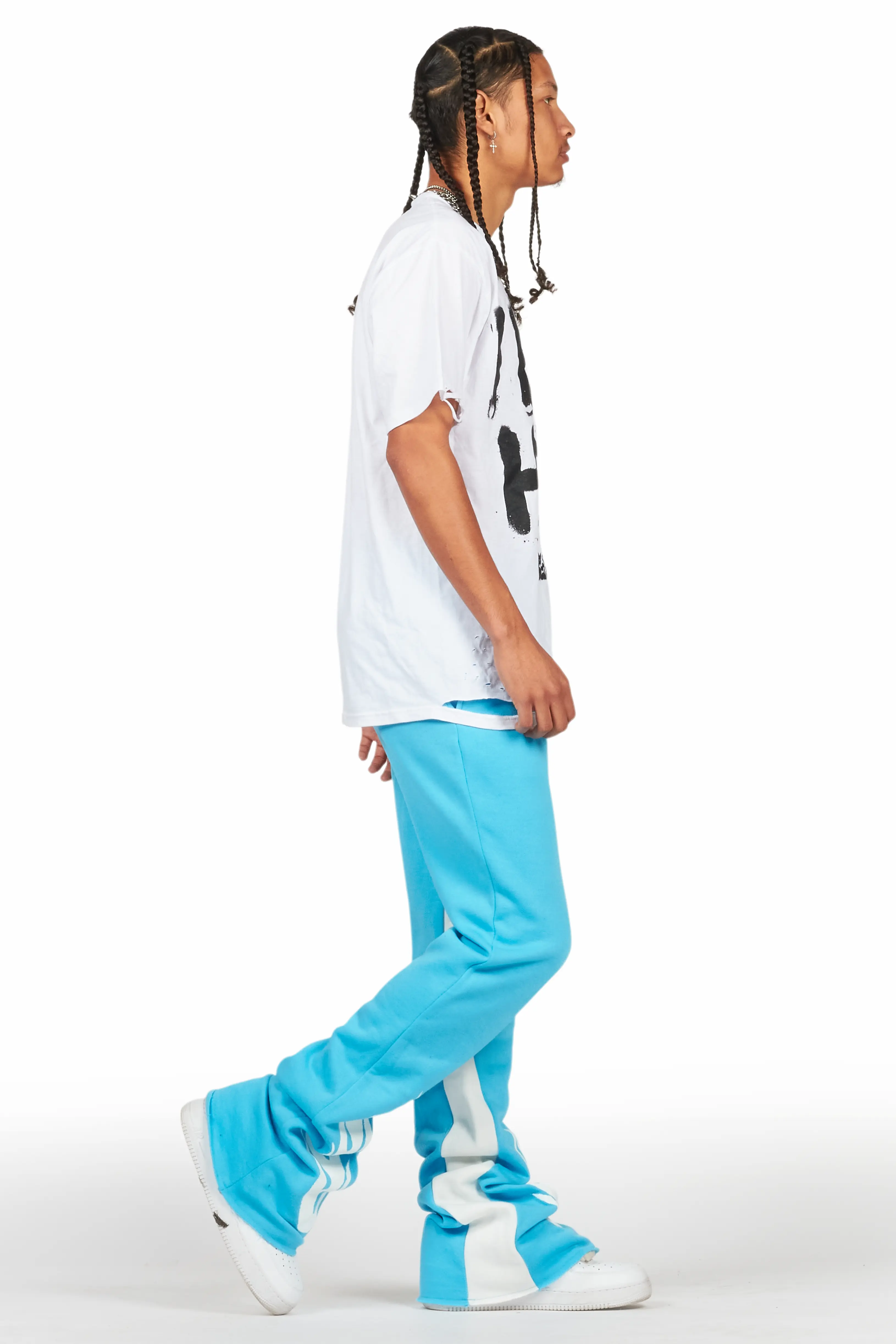 Banyan Blue Graphic Baggy Pant - Image 4