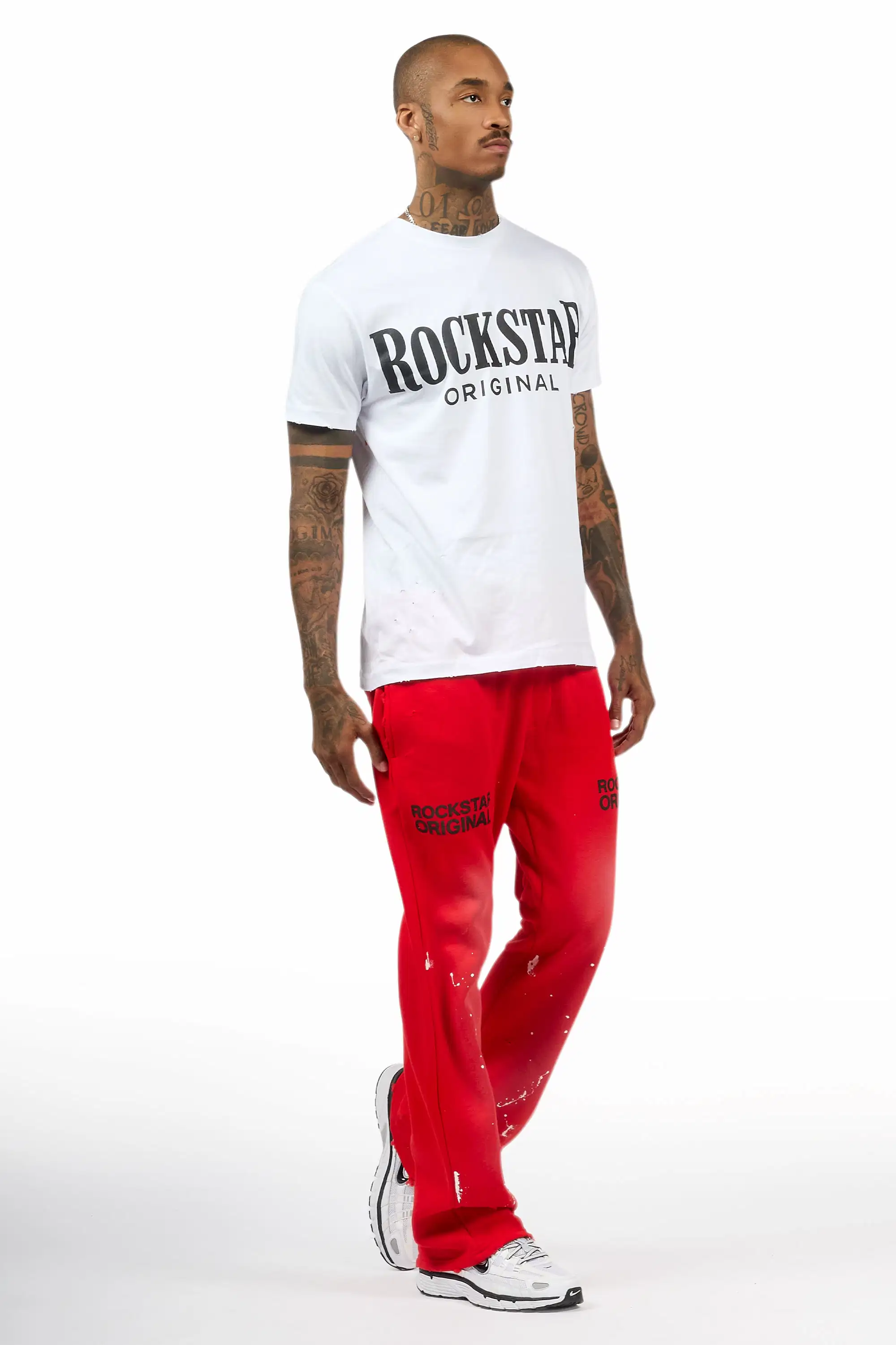 Reign Red Relaxed Track Pant - Image 4