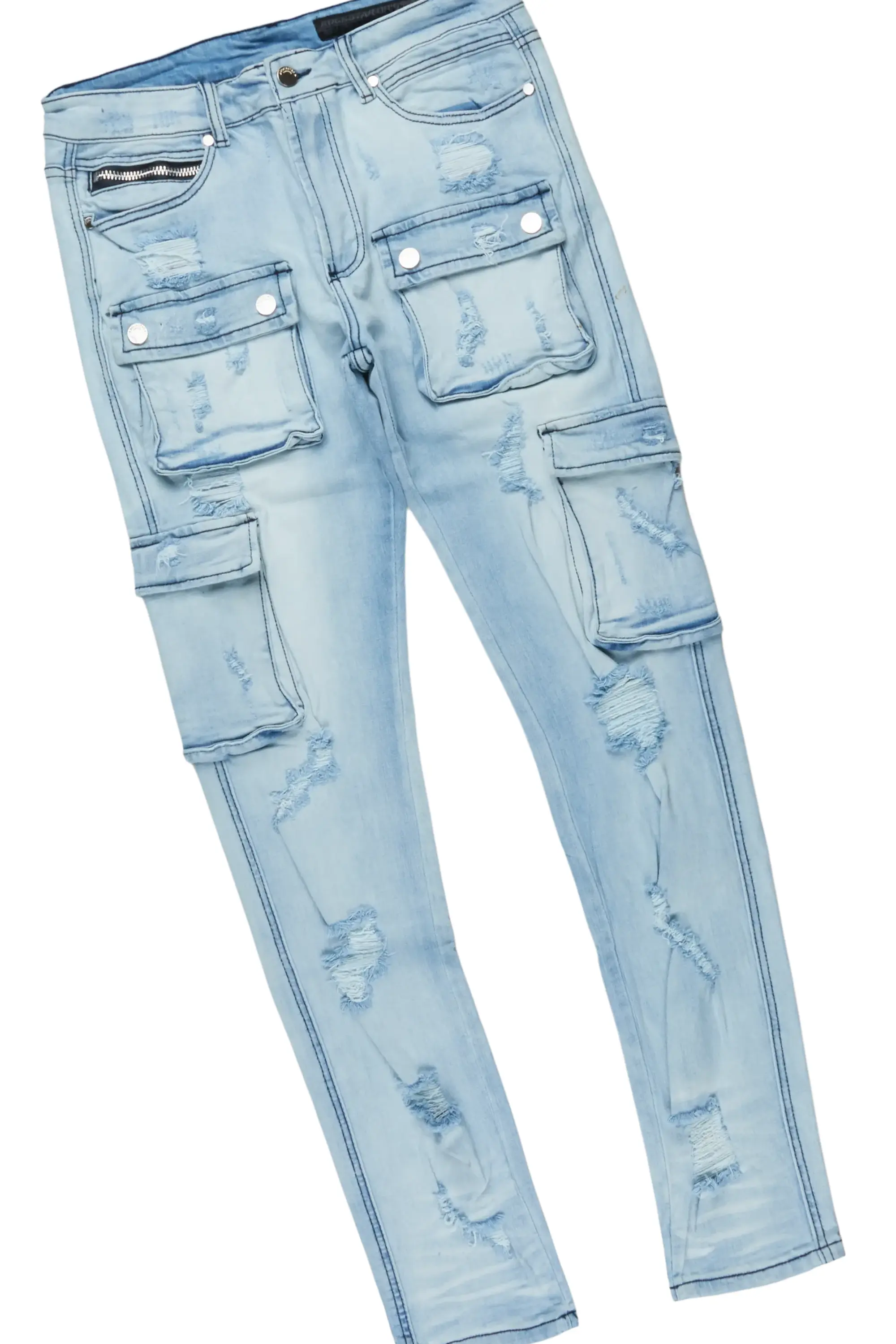Kyro Puffer & Kap Blue Cargo Jean Bundle - Image 3