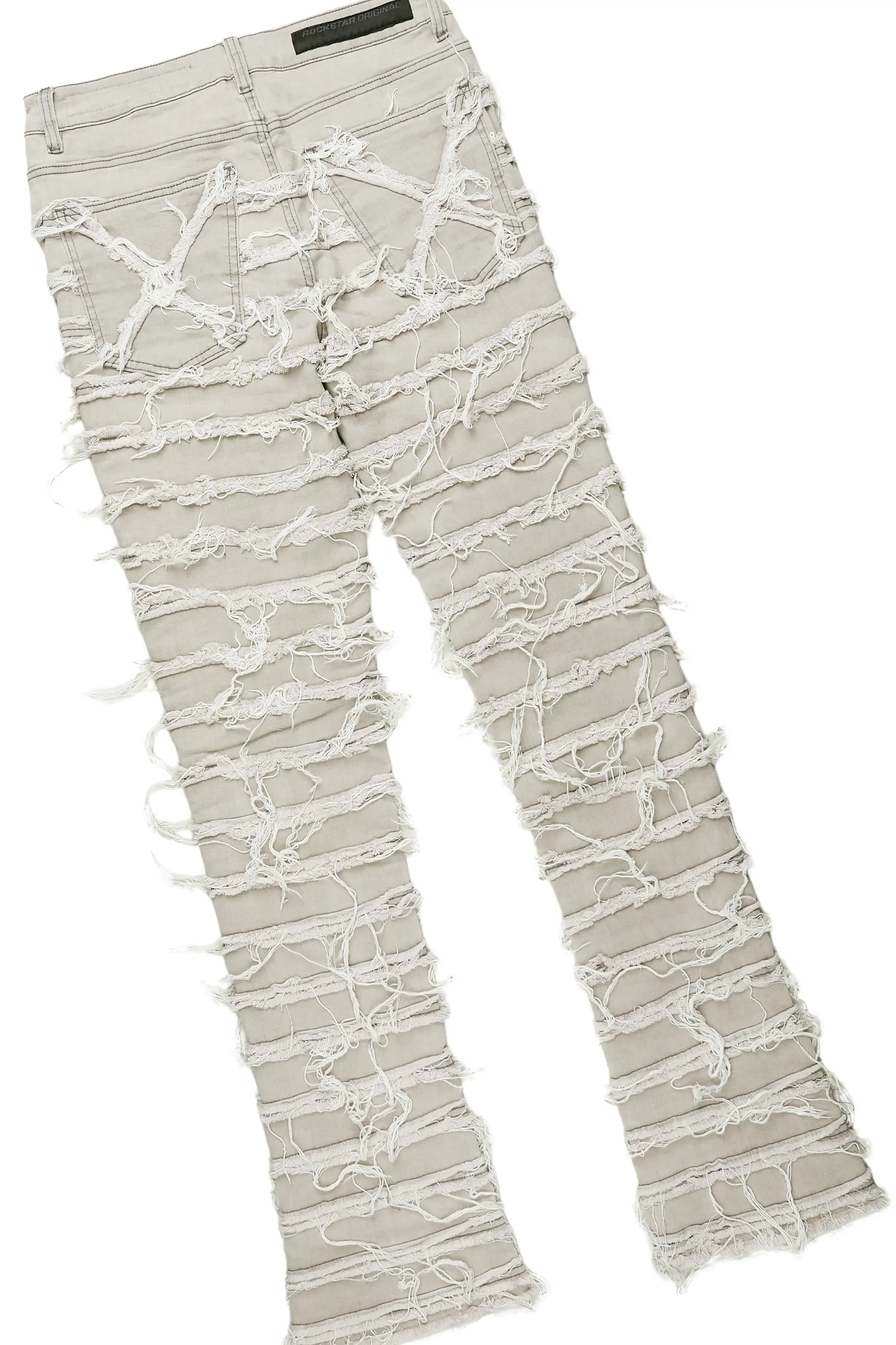 Lake White T-Shirt & Ayan Grey Stacked Flare Jean Bundle - Image 5