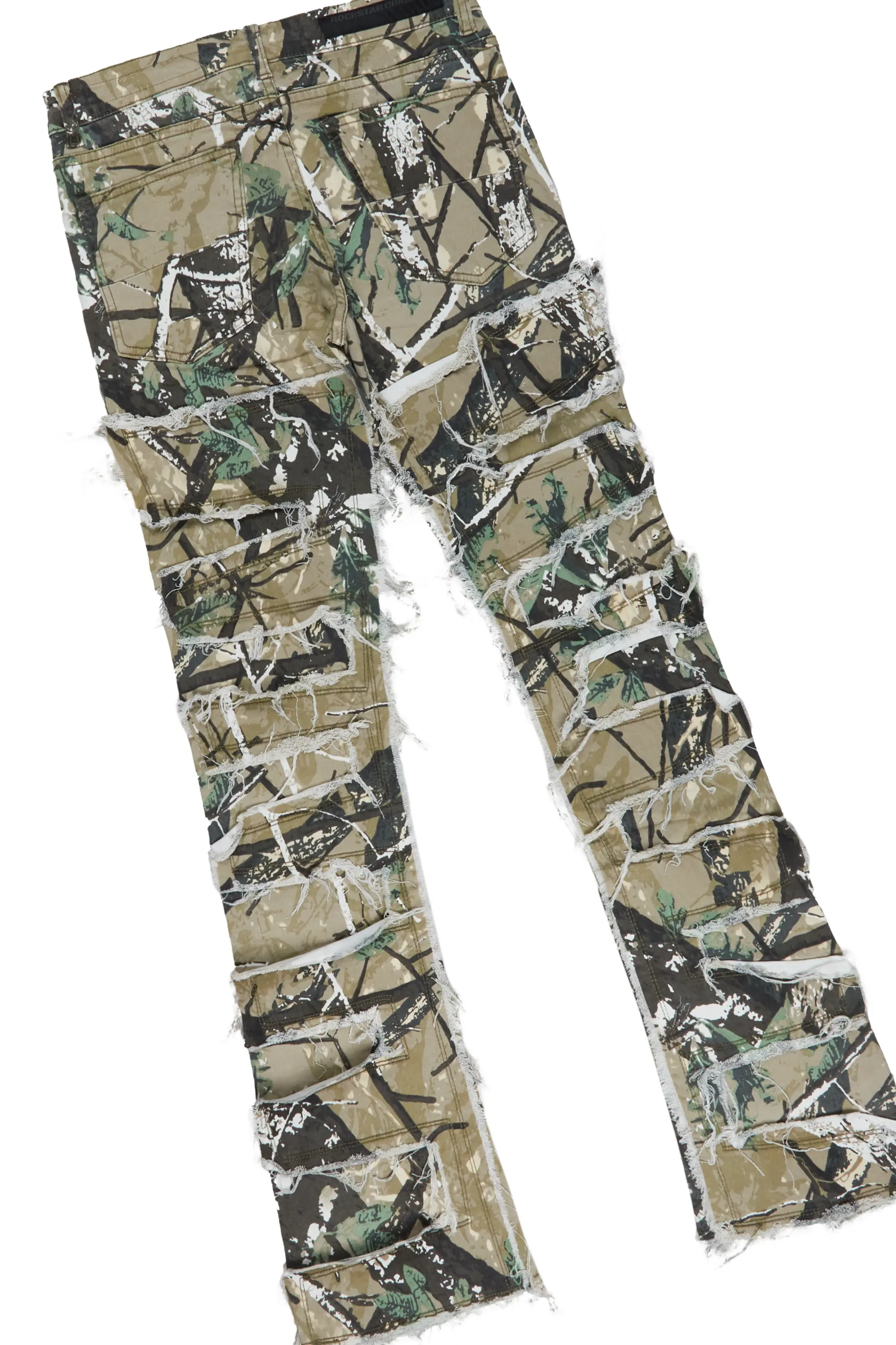 Dayte Nite White T-Shirt & Shake Tree Camo Stacked Flare Jean - Image 5