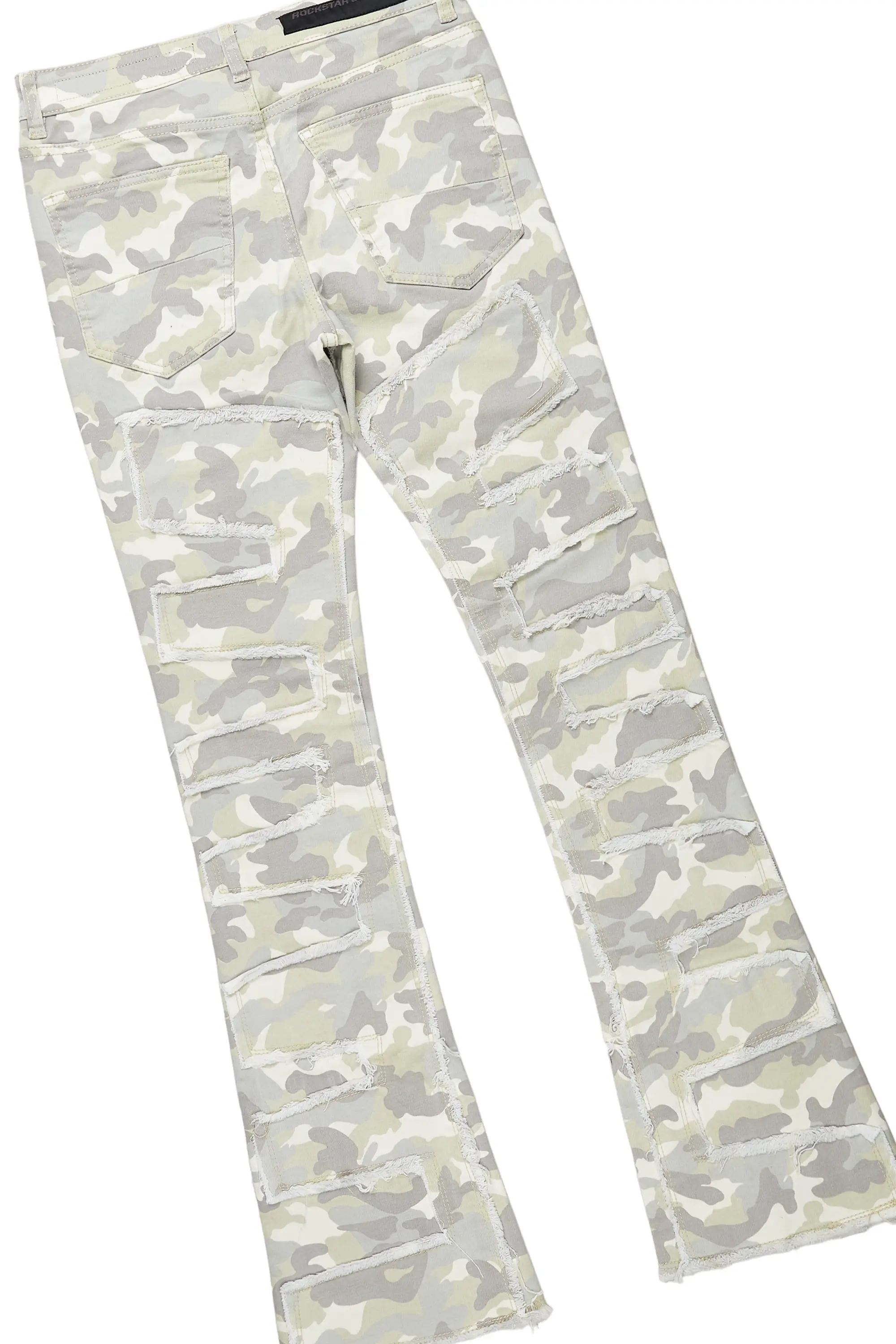 Lake White/Grey T-Shirt & Shake Stacked Flare Jean Bundle - Image 5
