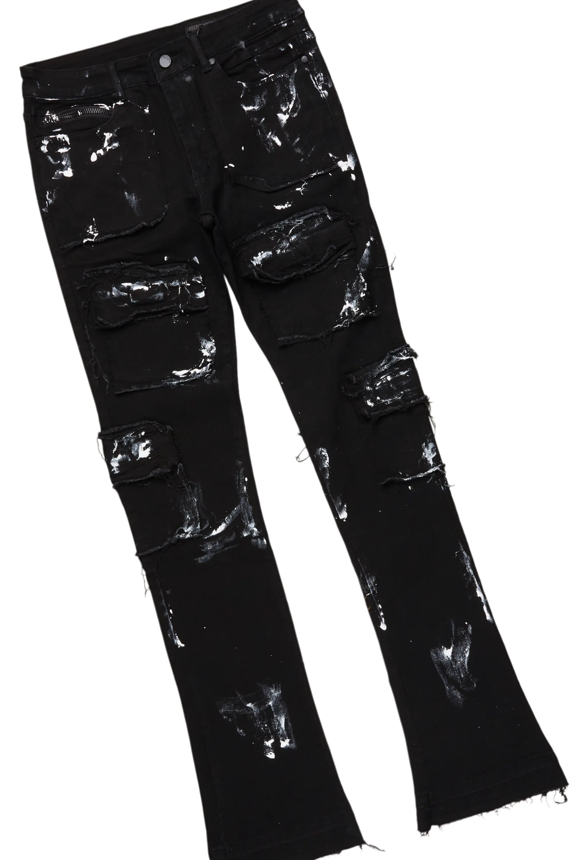Tarl Black T-Shirt/Stacked Flare Jean Bundle - Image 9