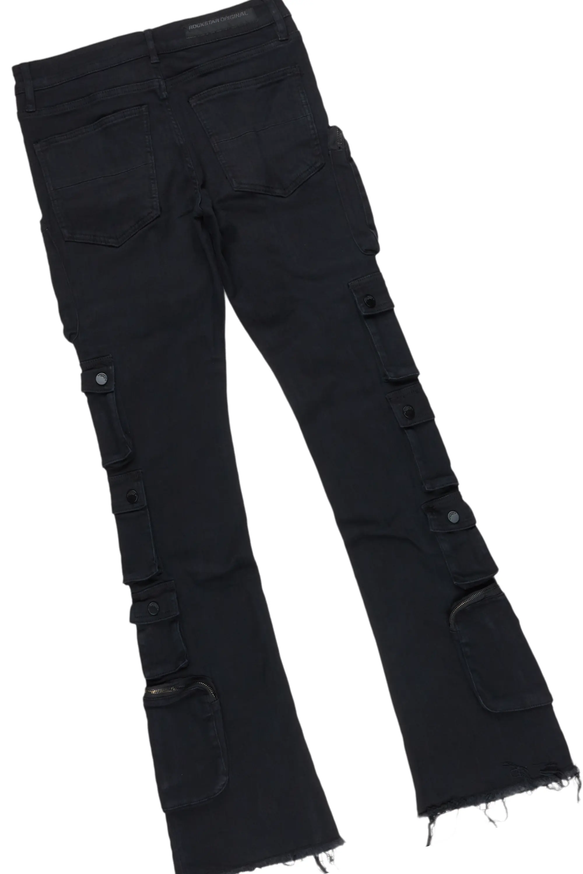 Burial White Long Sleeve T-Shirt & Konrad Stacked Flare Jean Bundle - Image 5