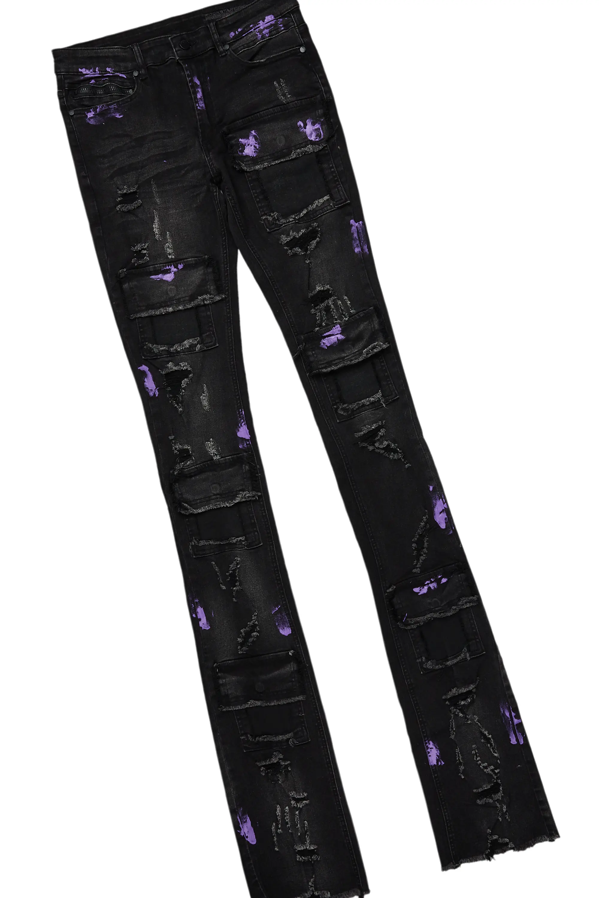 Amelie Black Long Sleeve T-Shirt/Stacked Flare Jean Bundle - Image 10