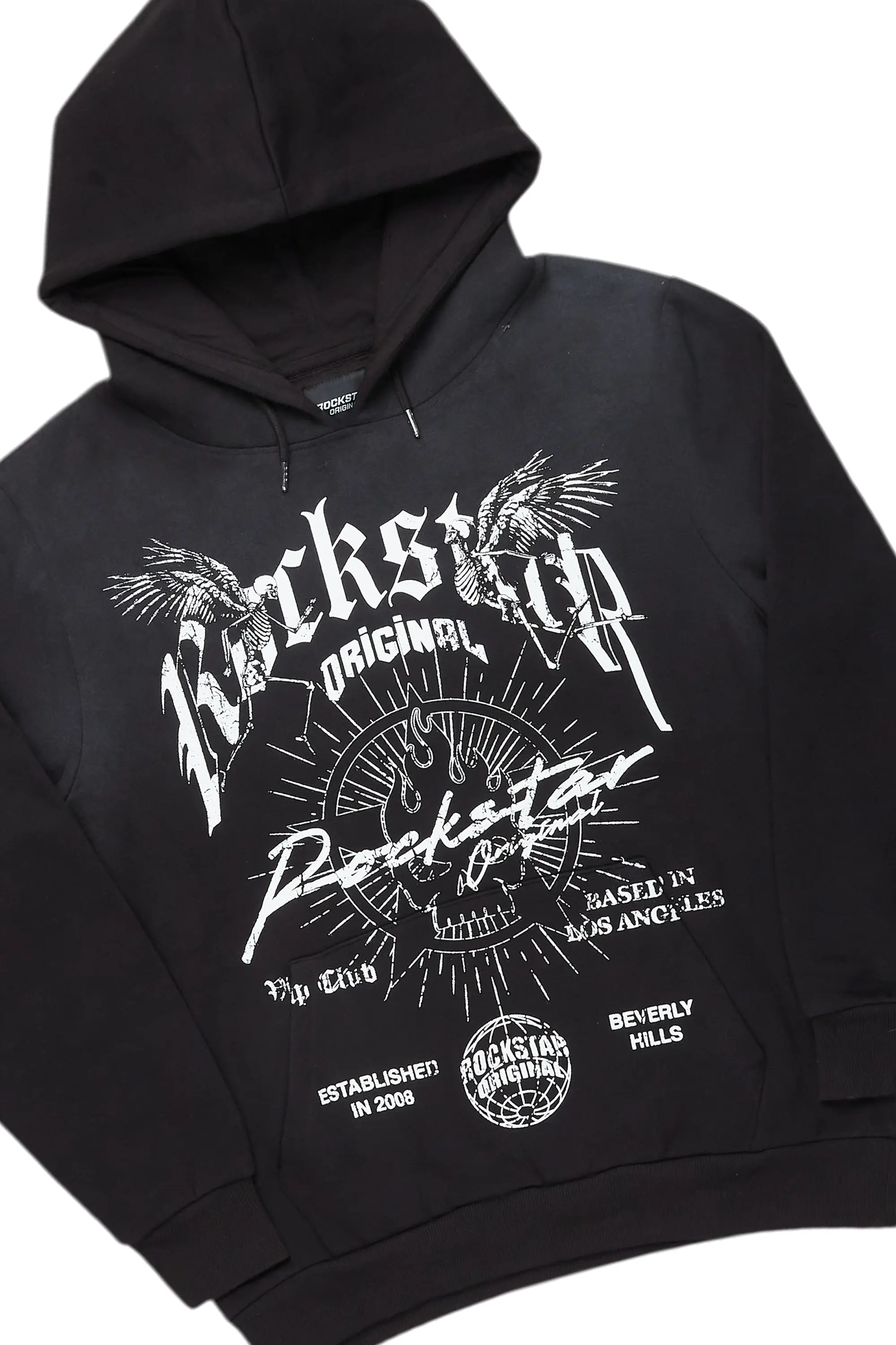 Tally Black Hoodie/Stacked Flare Jean Bundle - Image 2